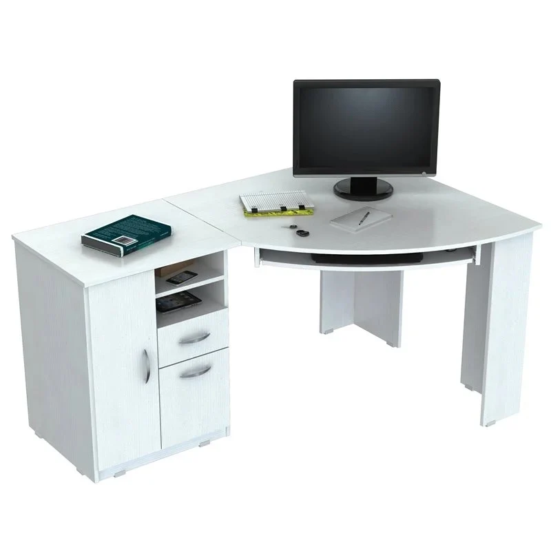 Espresso Finish Wood L Shape Corner Computer Desk By Homeroots - Image 9