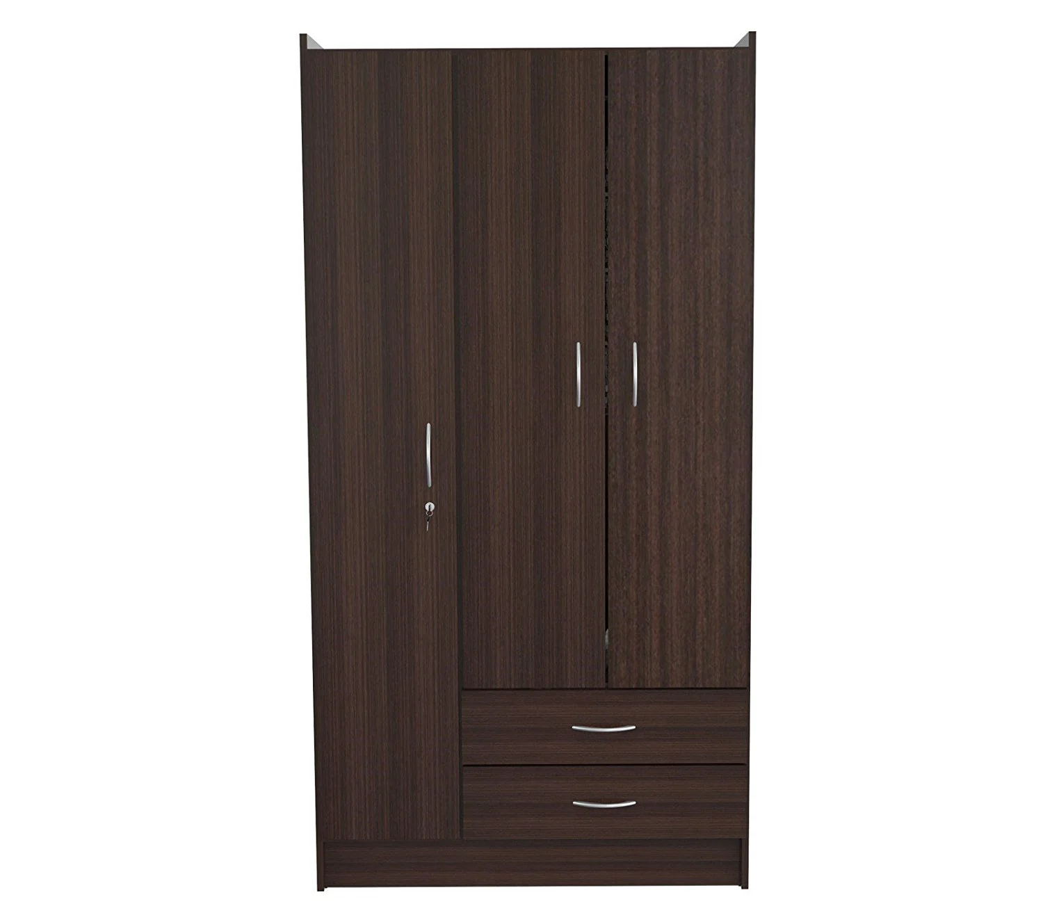 Espresso Finish Wood Wardrobe Armoire By Homeroots - Image 4