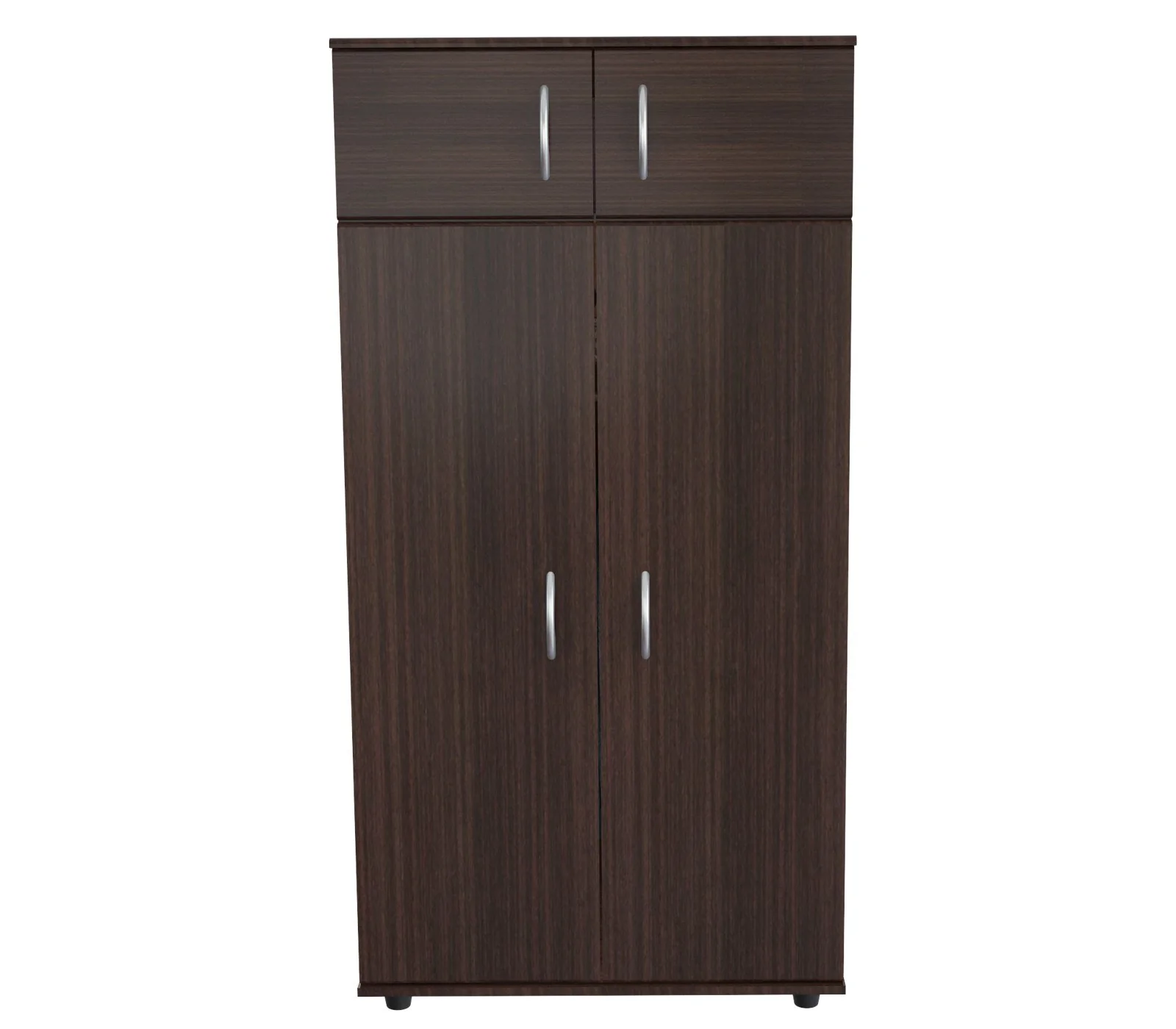 Espresso Finish Wood Wardrobe With Four Doors By Homeroots - Image 2