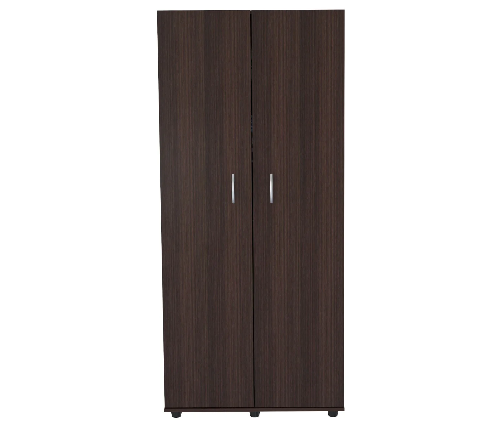 Espresso Finish Wood Wardrobe With Two Doors By Homeroots - Image 4