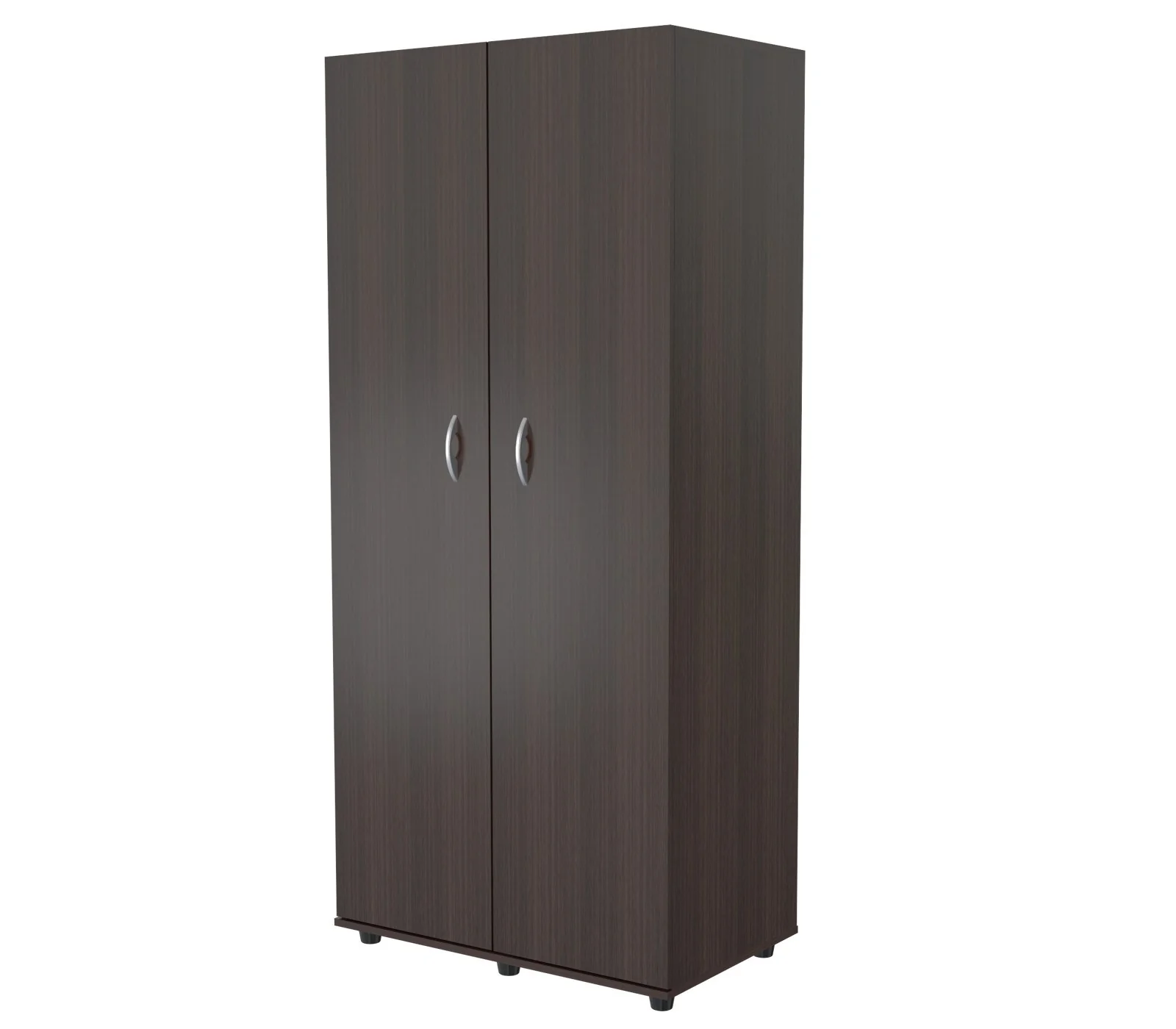 Espresso Finish Wood Wardrobe With Two Doors By Homeroots - Image 5