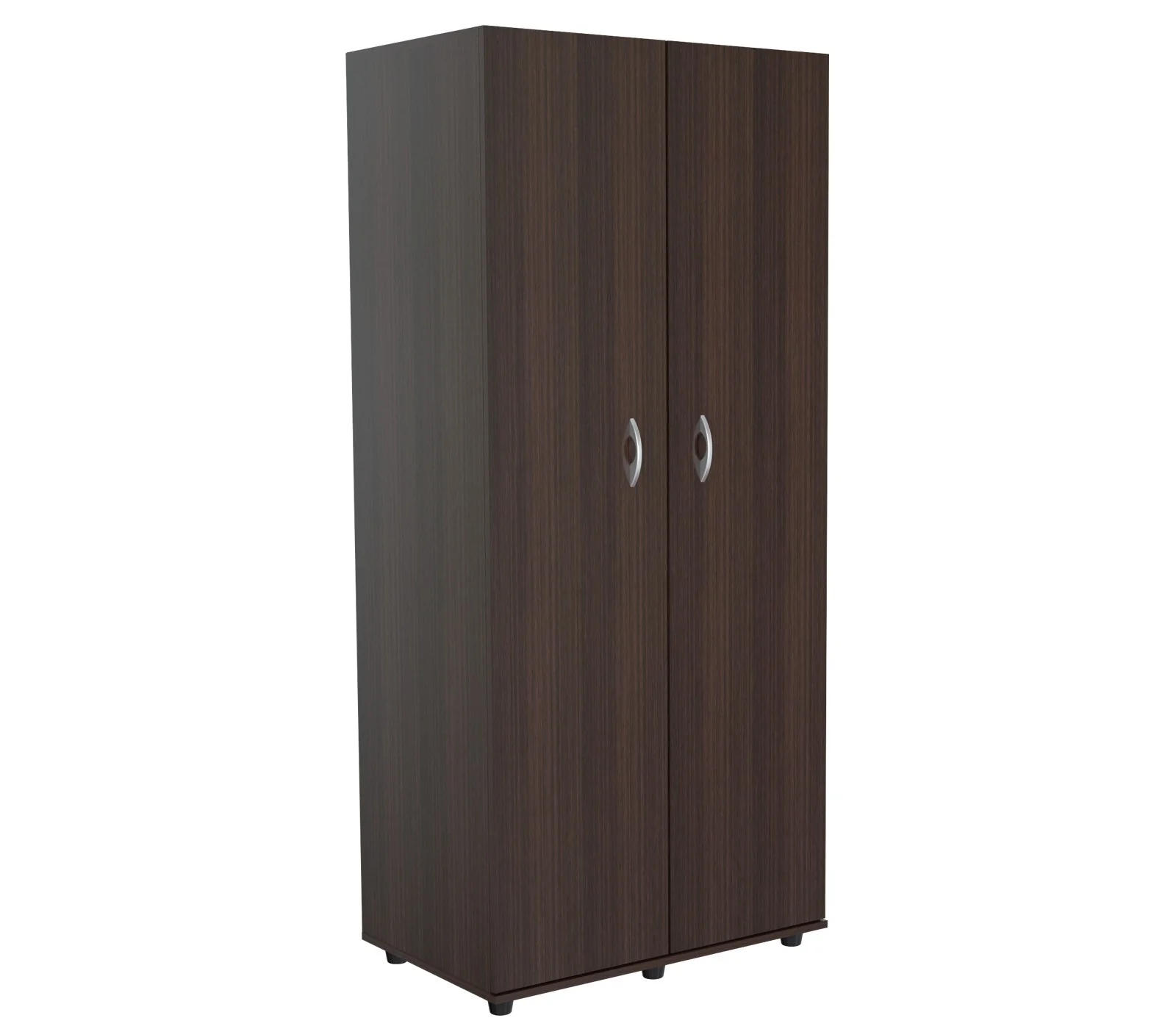 Espresso Finish Wood Wardrobe With Two Doors By Homeroots - Image 6