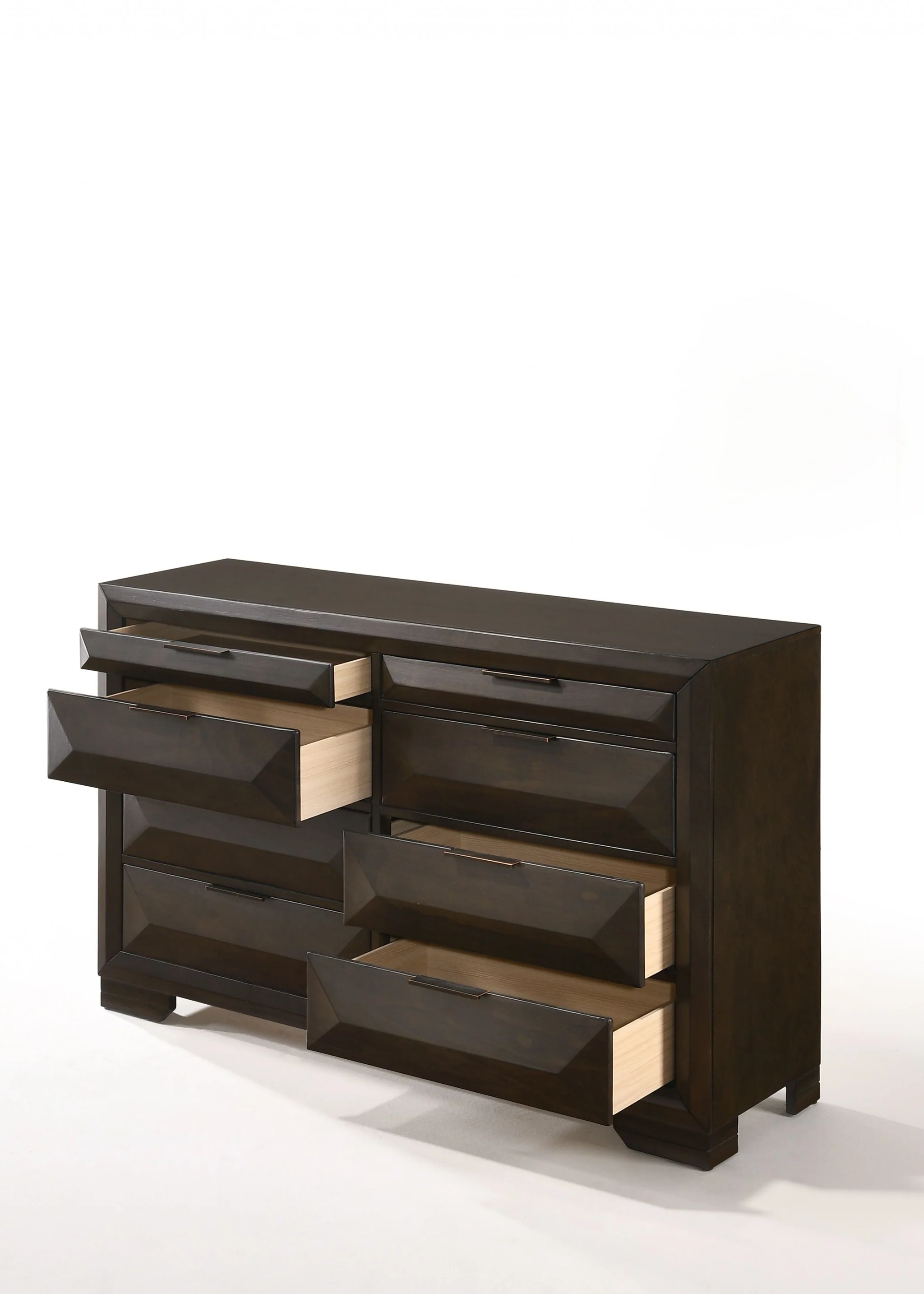Espresso Rubber Wood Dresser By Homeroots - Image 2