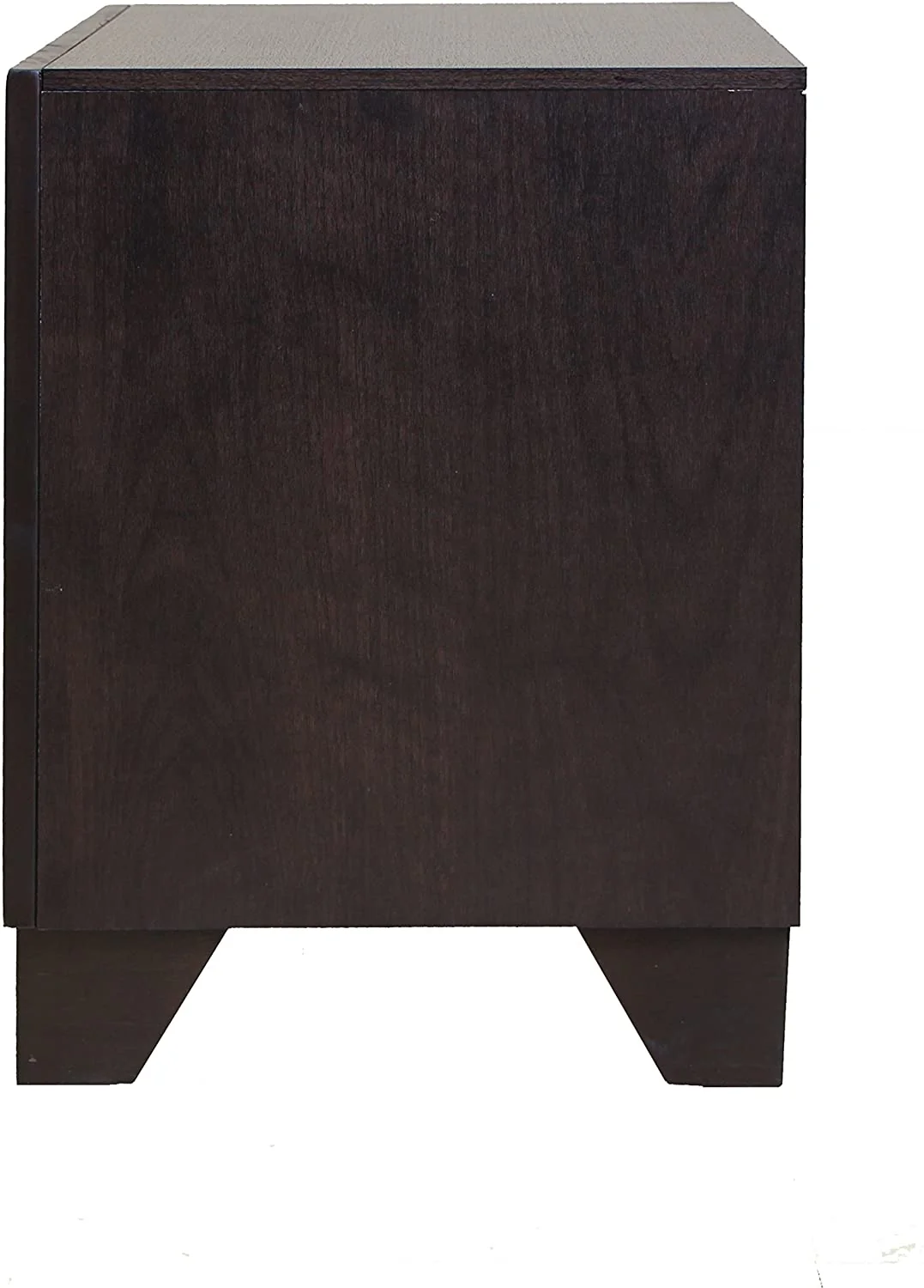 Espresso Rubber Wood Nightstand By Homeroots - 285542 - Image 3