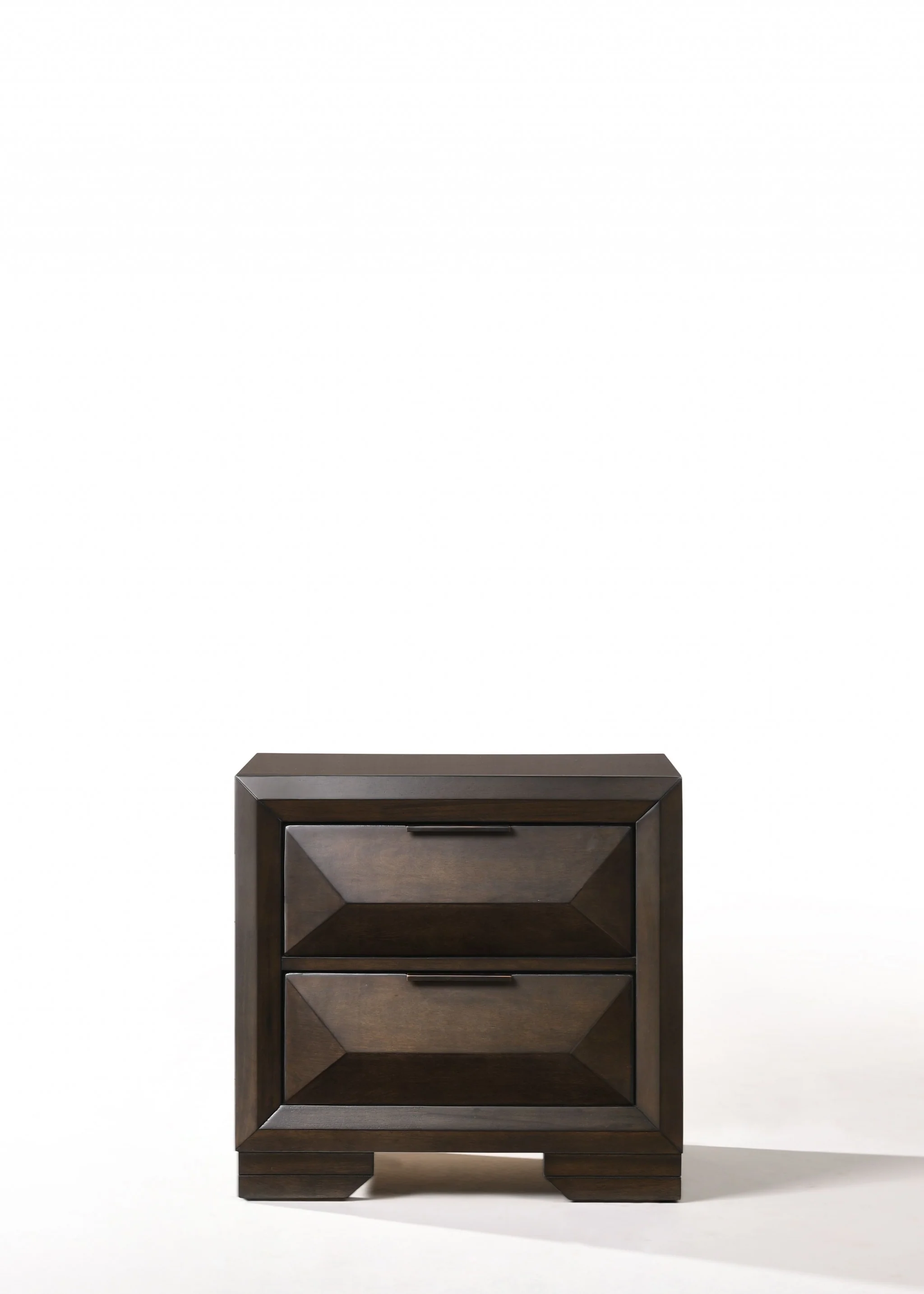 Espresso Rubber Wood Nightstand By Homeroots - 318724 - Image 3