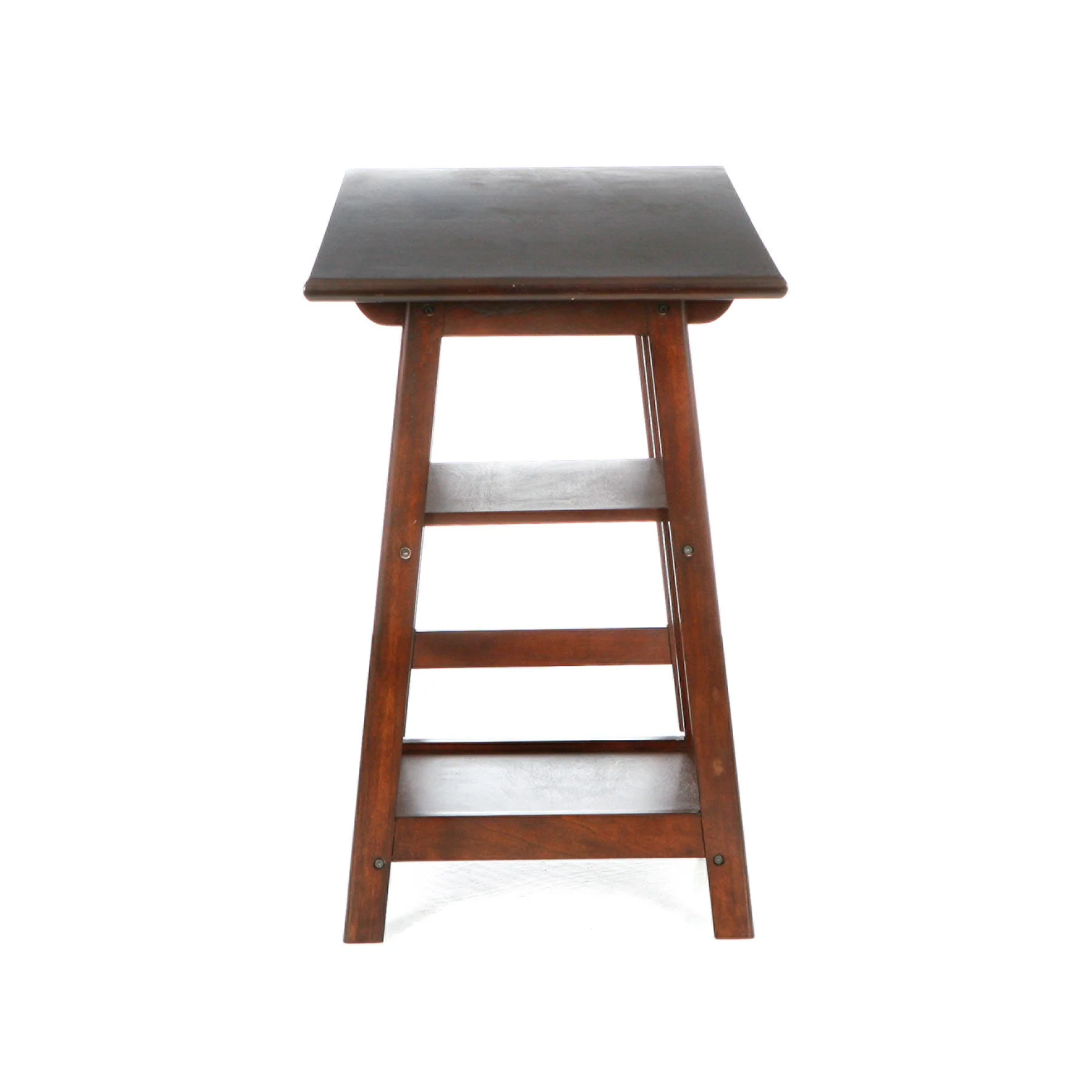 Espresso Sawhorse Desk By Homeroots - Image 6