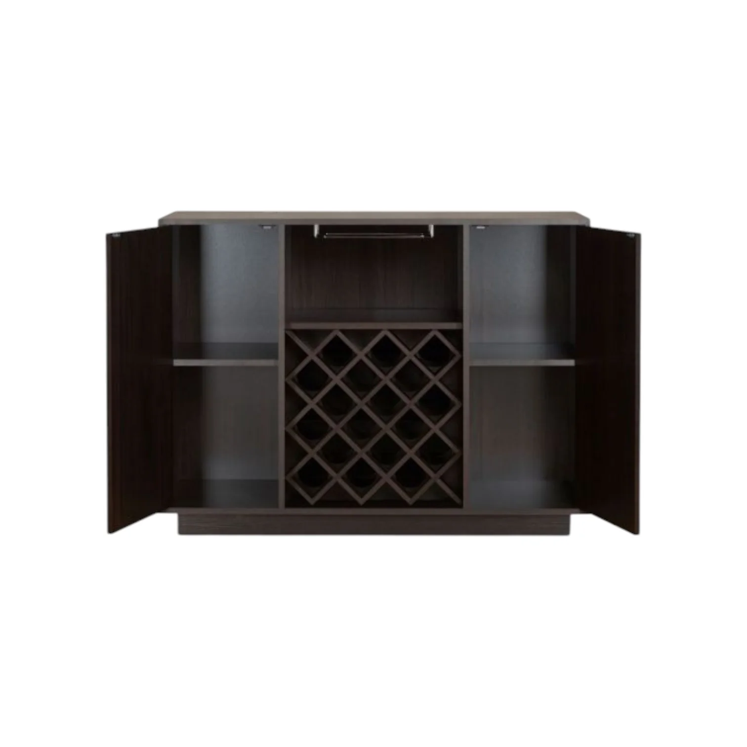 Espresso Server with Two Doors By Homeroots - Image 3