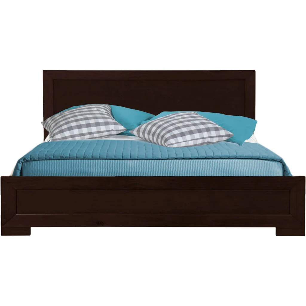 Espresso Wood Twin Platform Bed By Homeroots - 397091 - Image 2