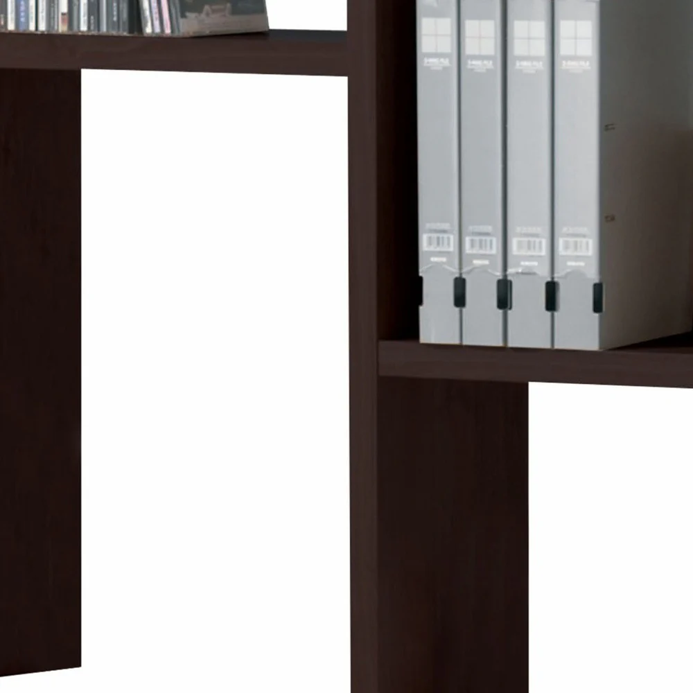 Espresso Wooden Computer Hutch By Homeroots - Image 2
