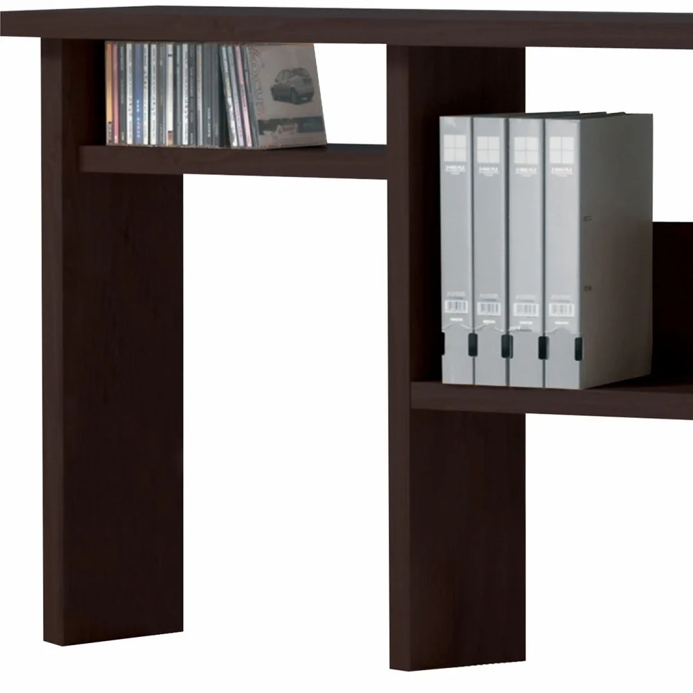 Espresso Wooden Computer Hutch By Homeroots - Image 3