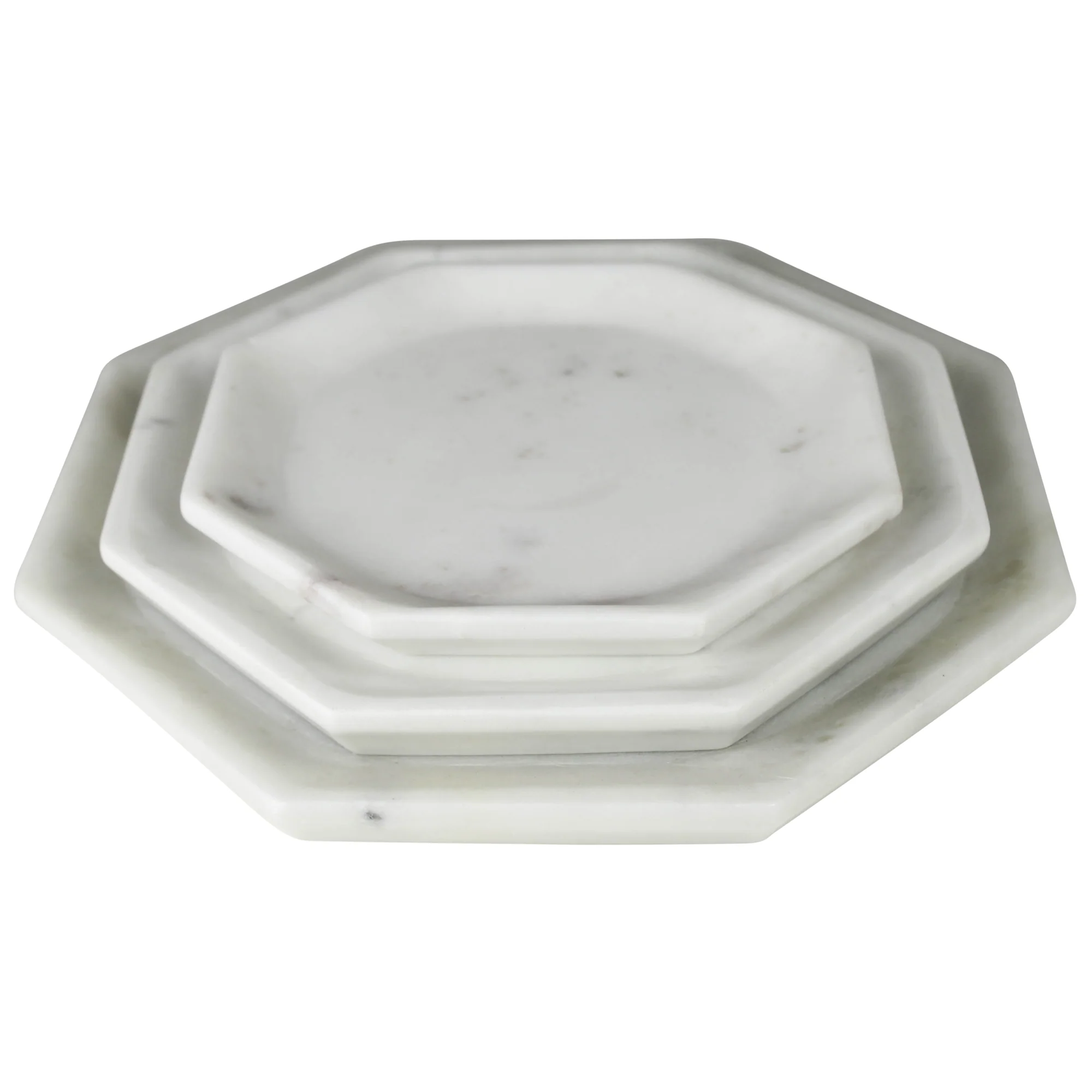 Essex Octagon Plate, Marble - Small Set Of 2 By HomArt - Image 2