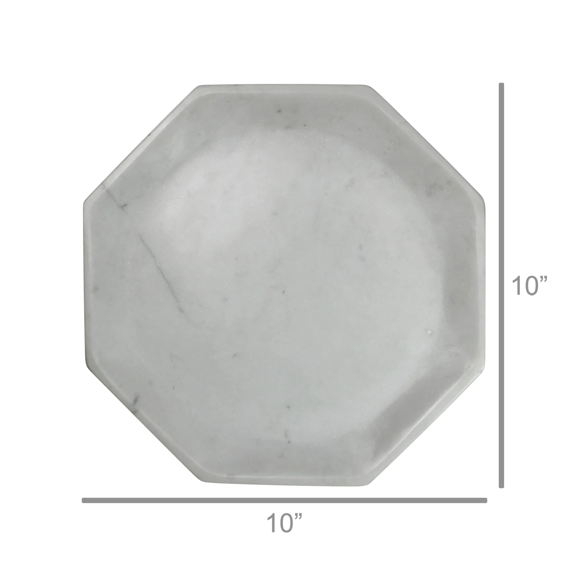 Essex Octagon Plate, Marble - Small Set Of 2 By HomArt - Image 9