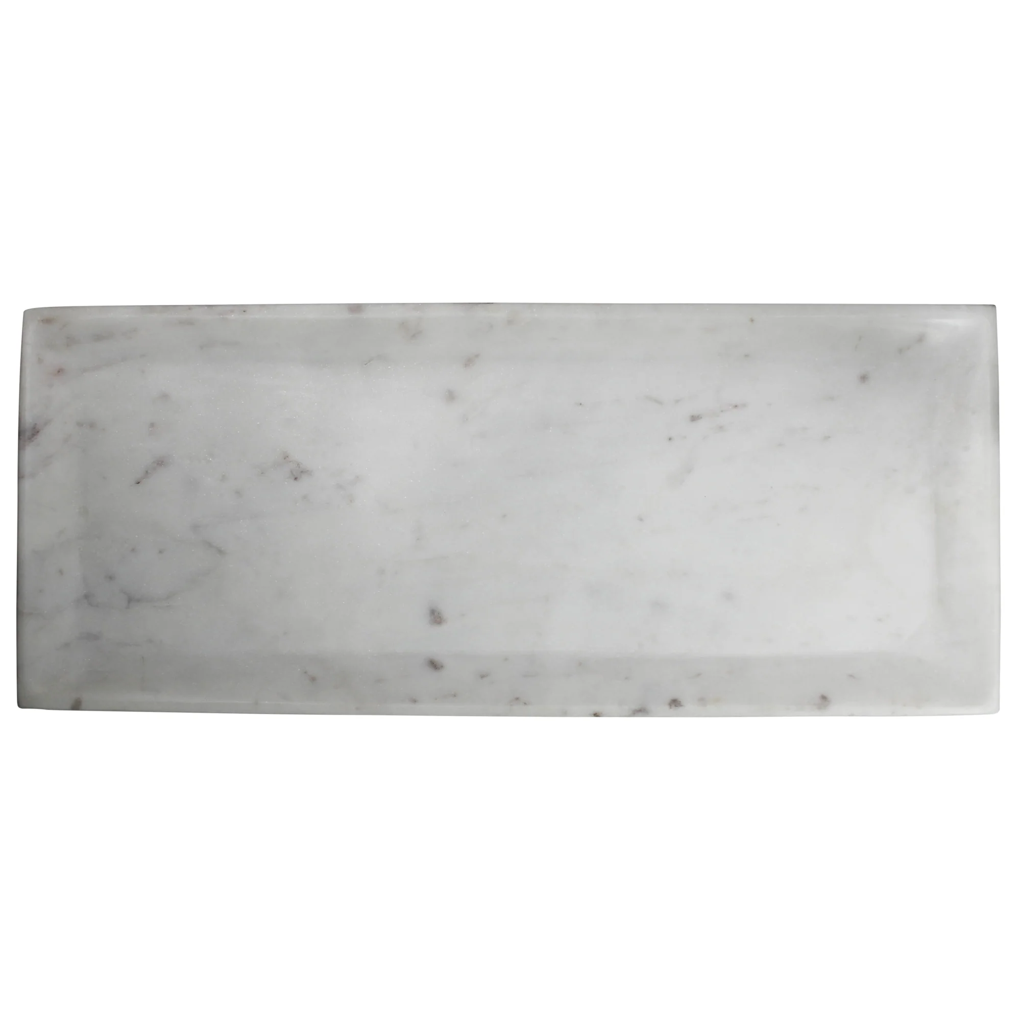 Essex Rectangle Plate, Marble - Large By HomArt - Image 3