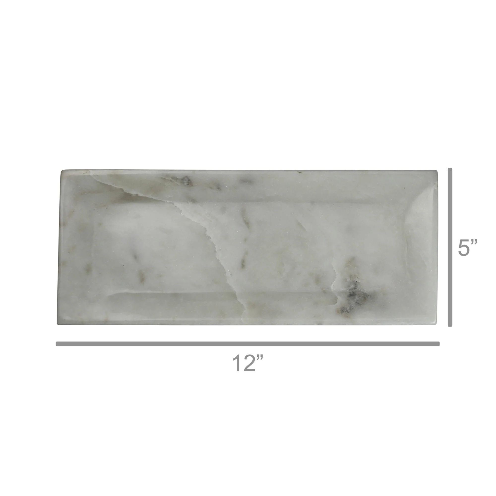Essex Rectangle Plate, Marble - Small Set Of 2 By HomArt - Image 4