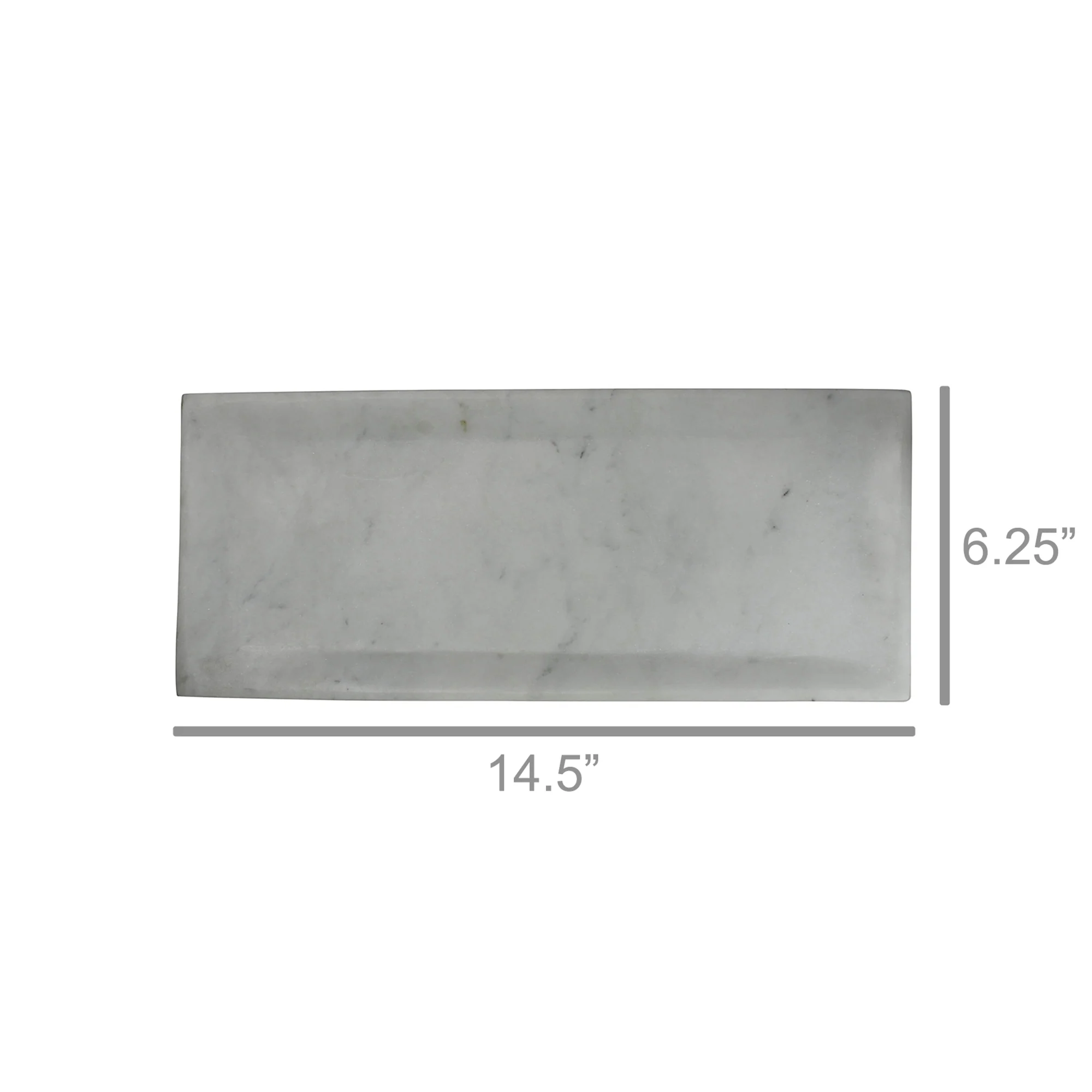 Essex Rectangle Plate, Marble - Small Set Of 2 By HomArt - Image 9