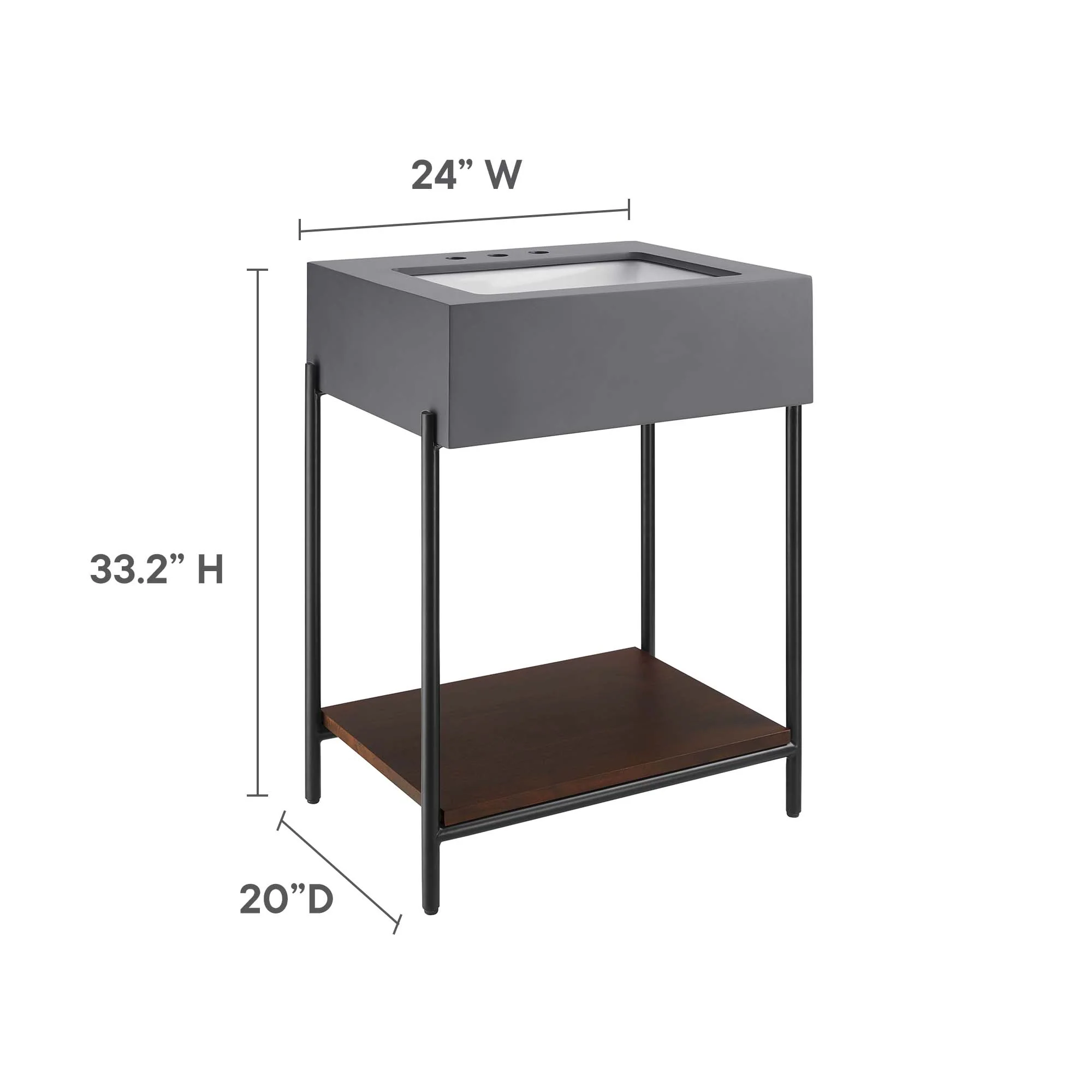 Etch 24" Bathroom Vanity with Sink by Modway - Image 11
