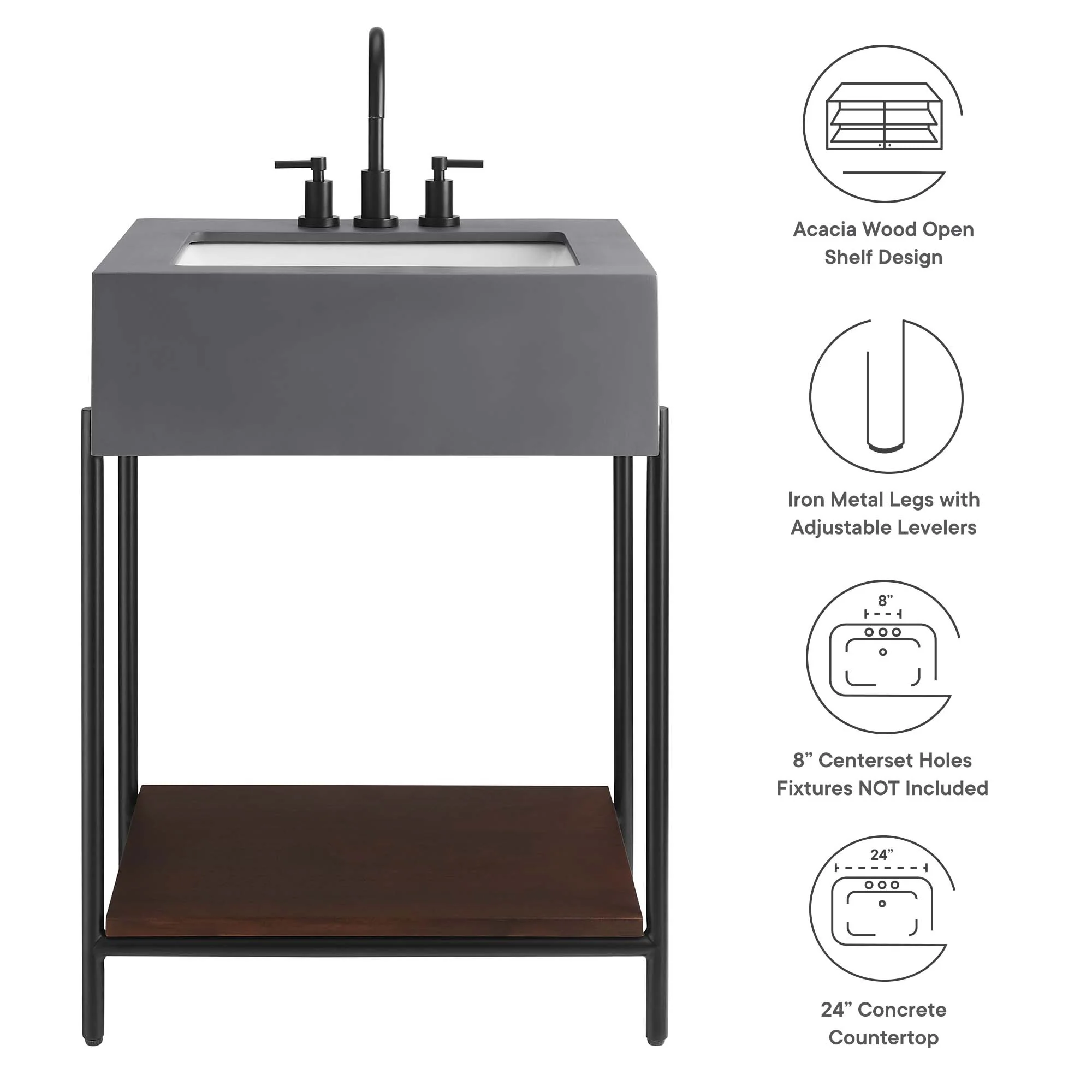 Etch 24" Bathroom Vanity with Sink by Modway - Image 12