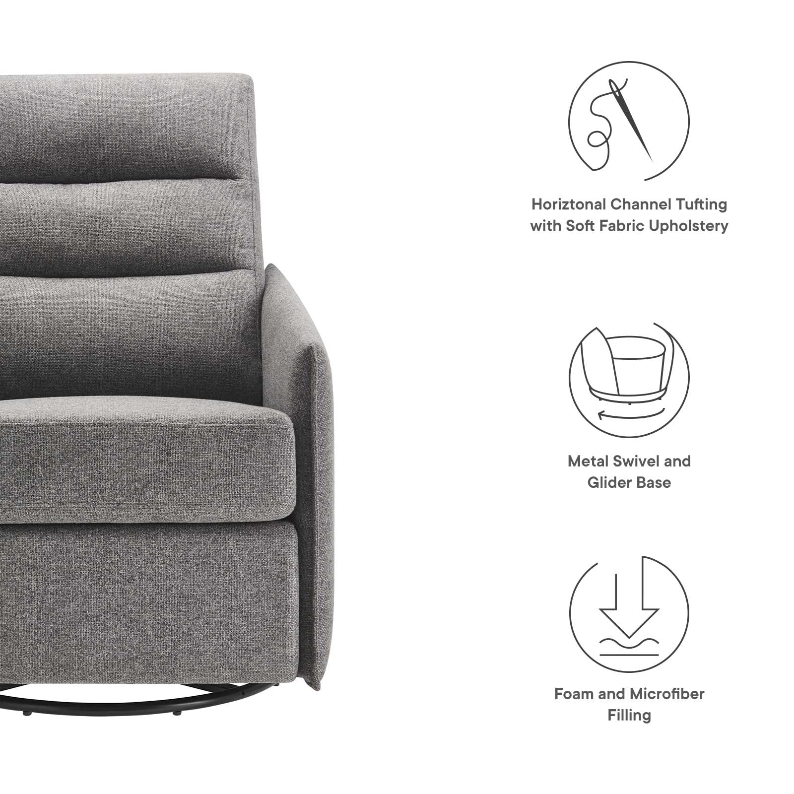 Etta Upholstered Fabric Lounge Chair By Modway - EEI-6738 - Image 7