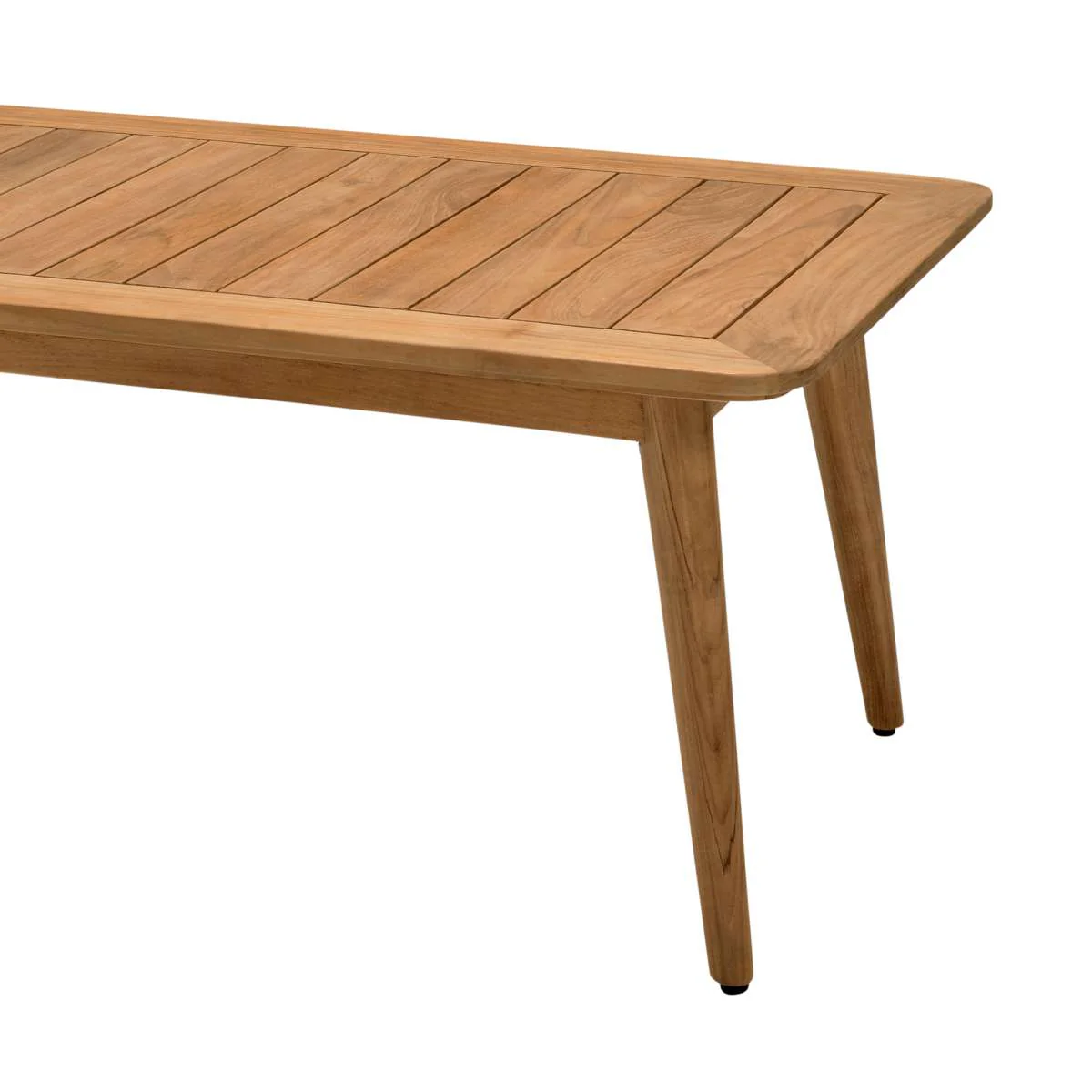 Eve Outdoor Rectangular Teak Wood Coffee Table By Armen Living - Image 4