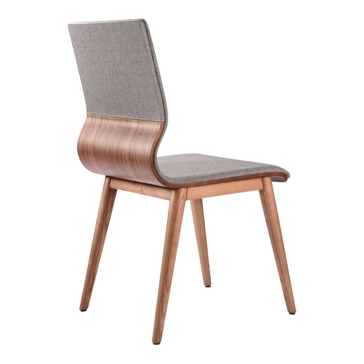 Everett Mid-Century Walnut Wood 5 Piece Dining Set By Armen Living - Image 5
