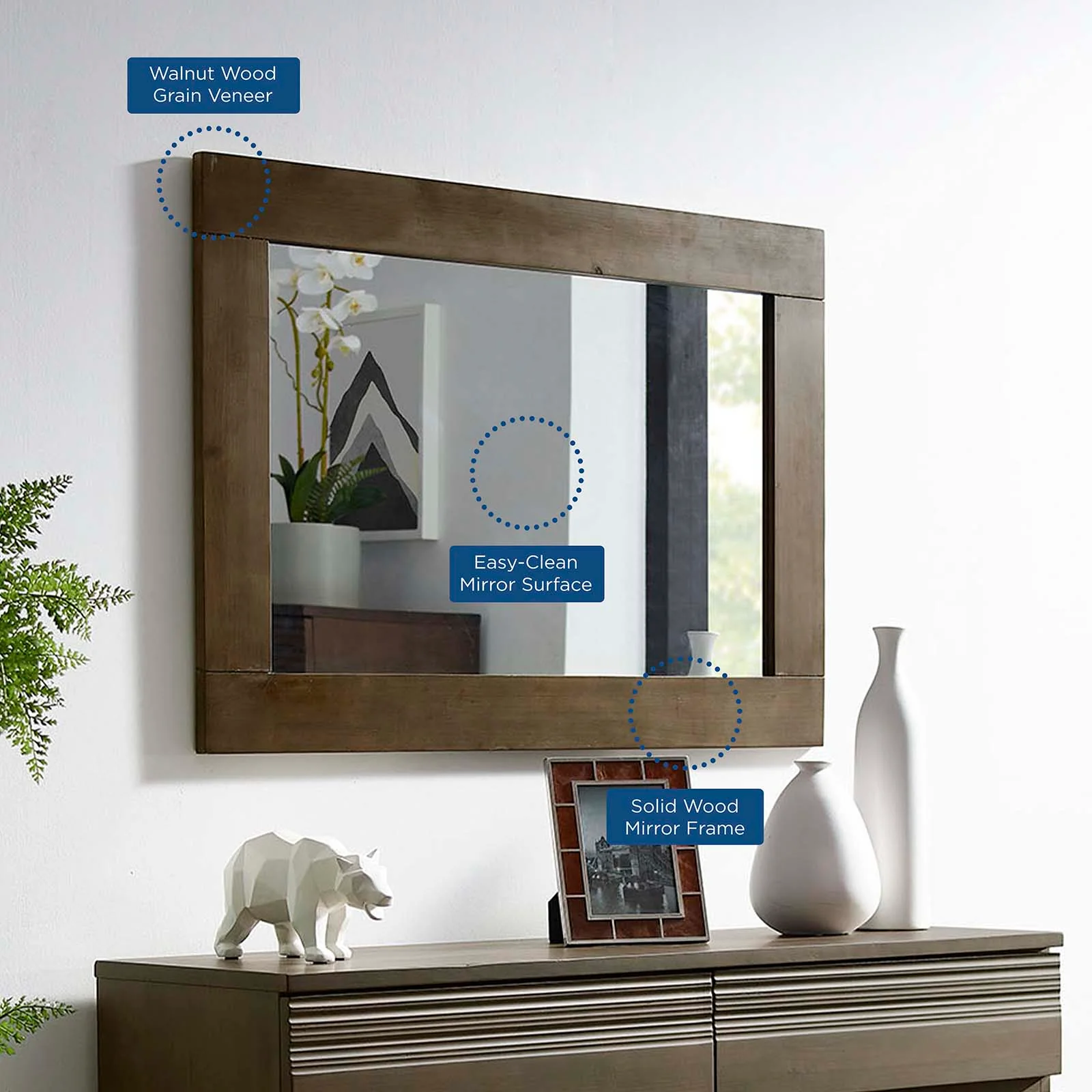 Everly Wood Frame Mirror By Modway - MOD-6071 - Image 3