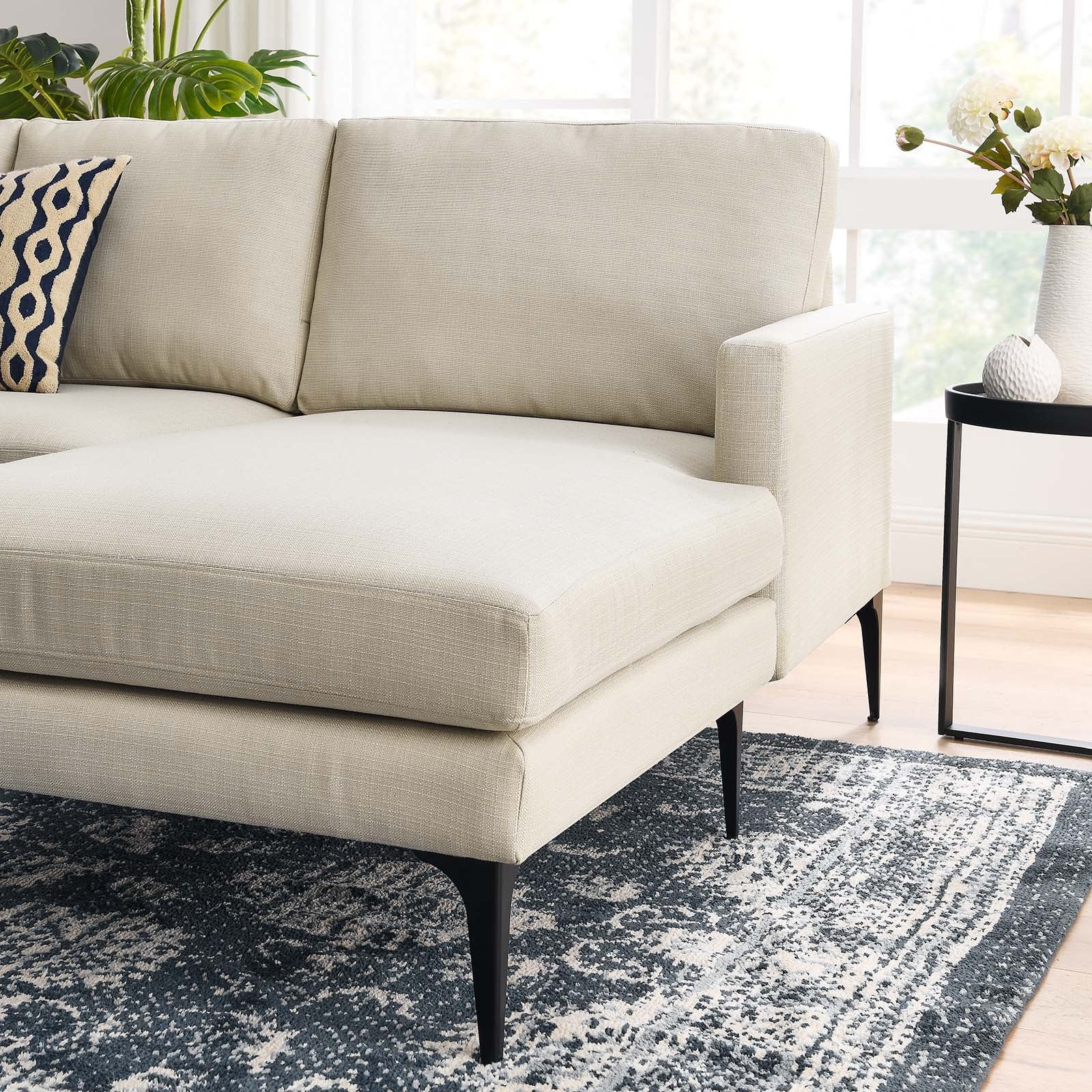 Evermore Right-Facing Upholstered Fabric Sectional Sofa By Modway - EEI-6012 - Image 15