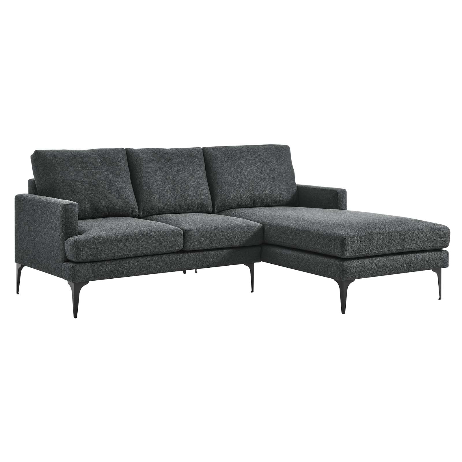 Evermore Right-Facing Upholstered Fabric Sectional Sofa By Modway - EEI-6012 - Image 17