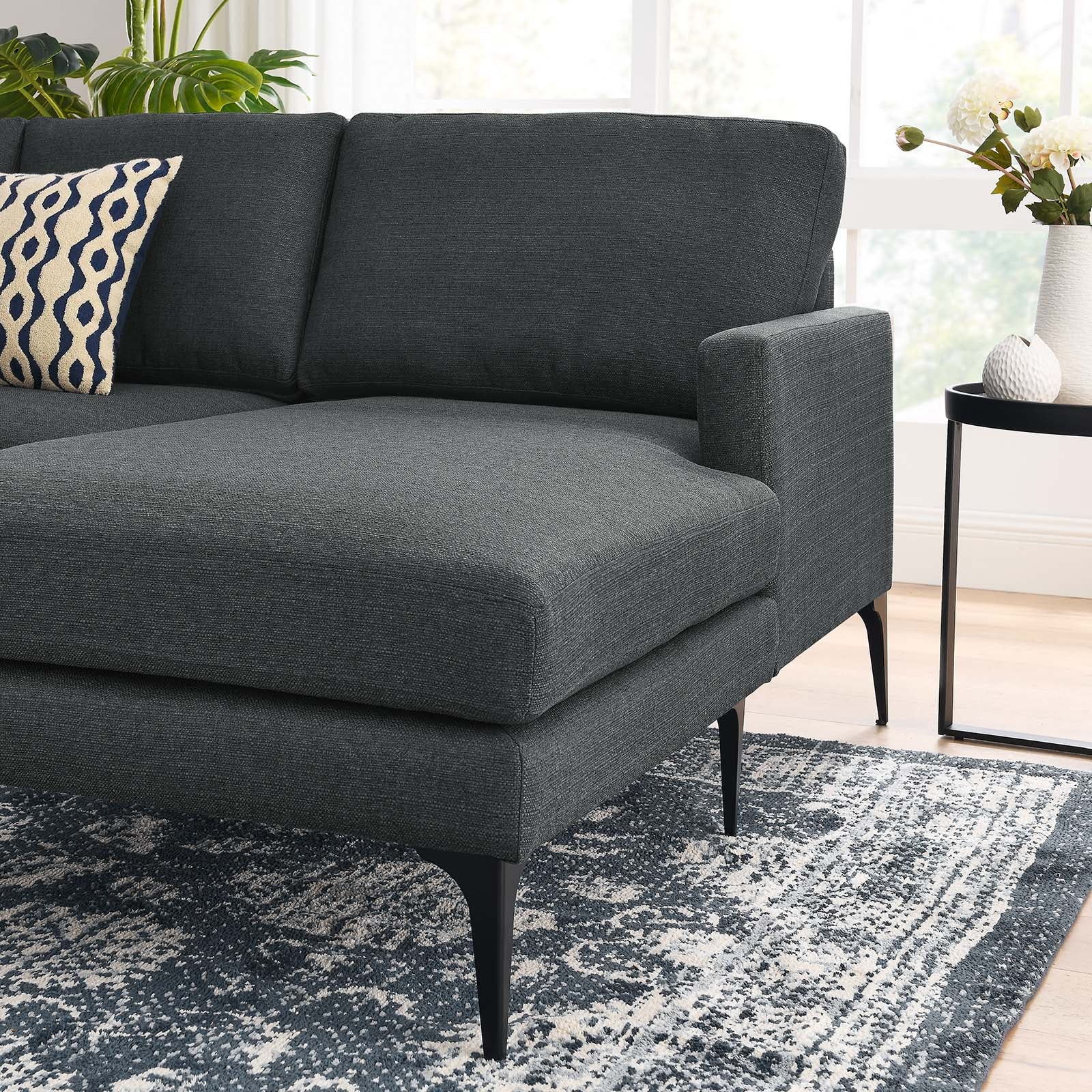 Evermore Right-Facing Upholstered Fabric Sectional Sofa By Modway - EEI-6012 - Image 23