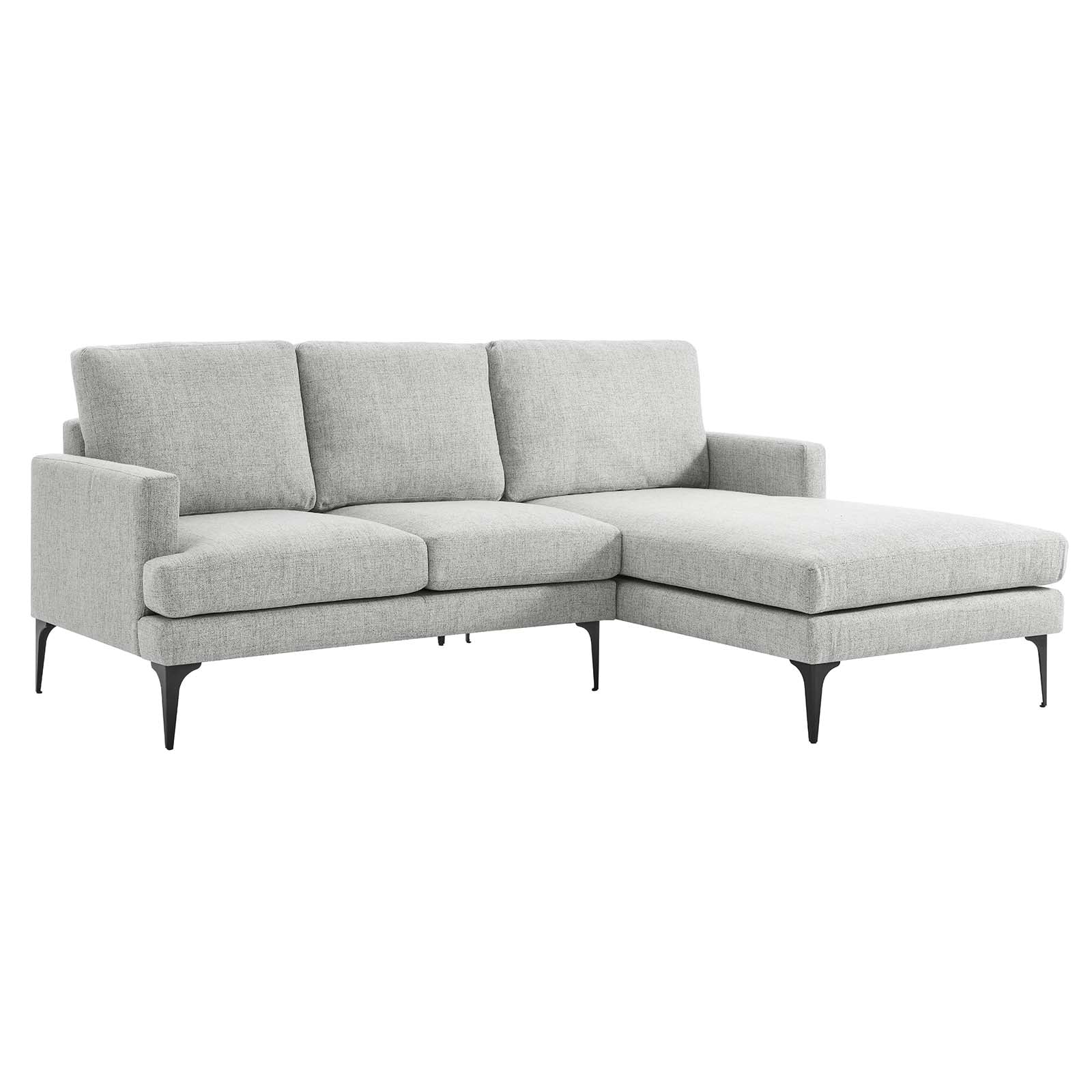 Evermore Right-Facing Upholstered Fabric Sectional Sofa By Modway - EEI-6012 - Image 25