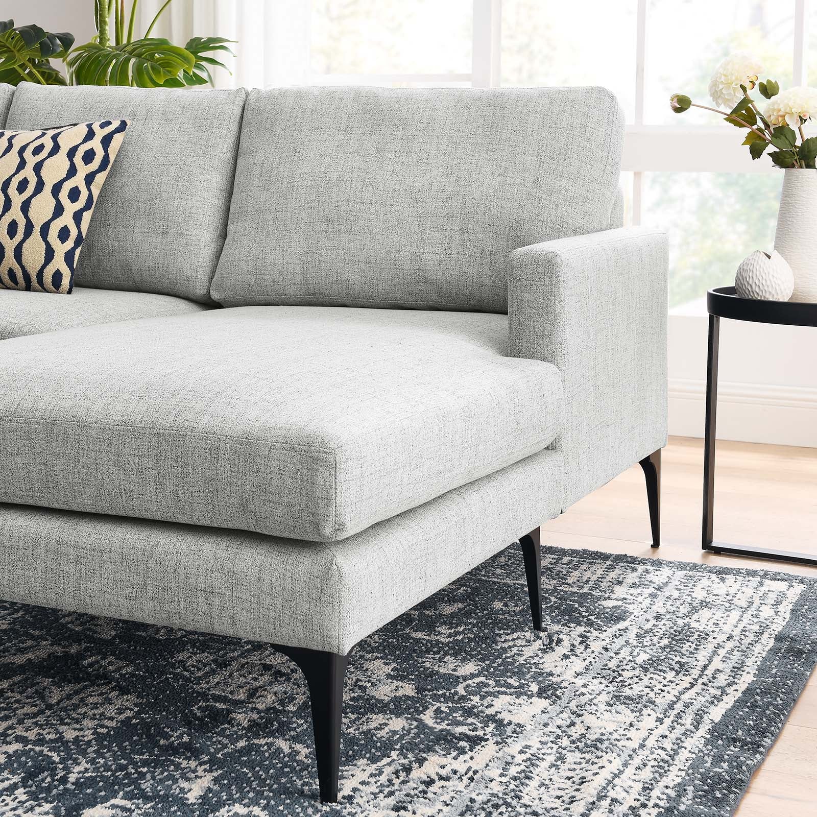 Evermore Right-Facing Upholstered Fabric Sectional Sofa By Modway - EEI-6012 - Image 31