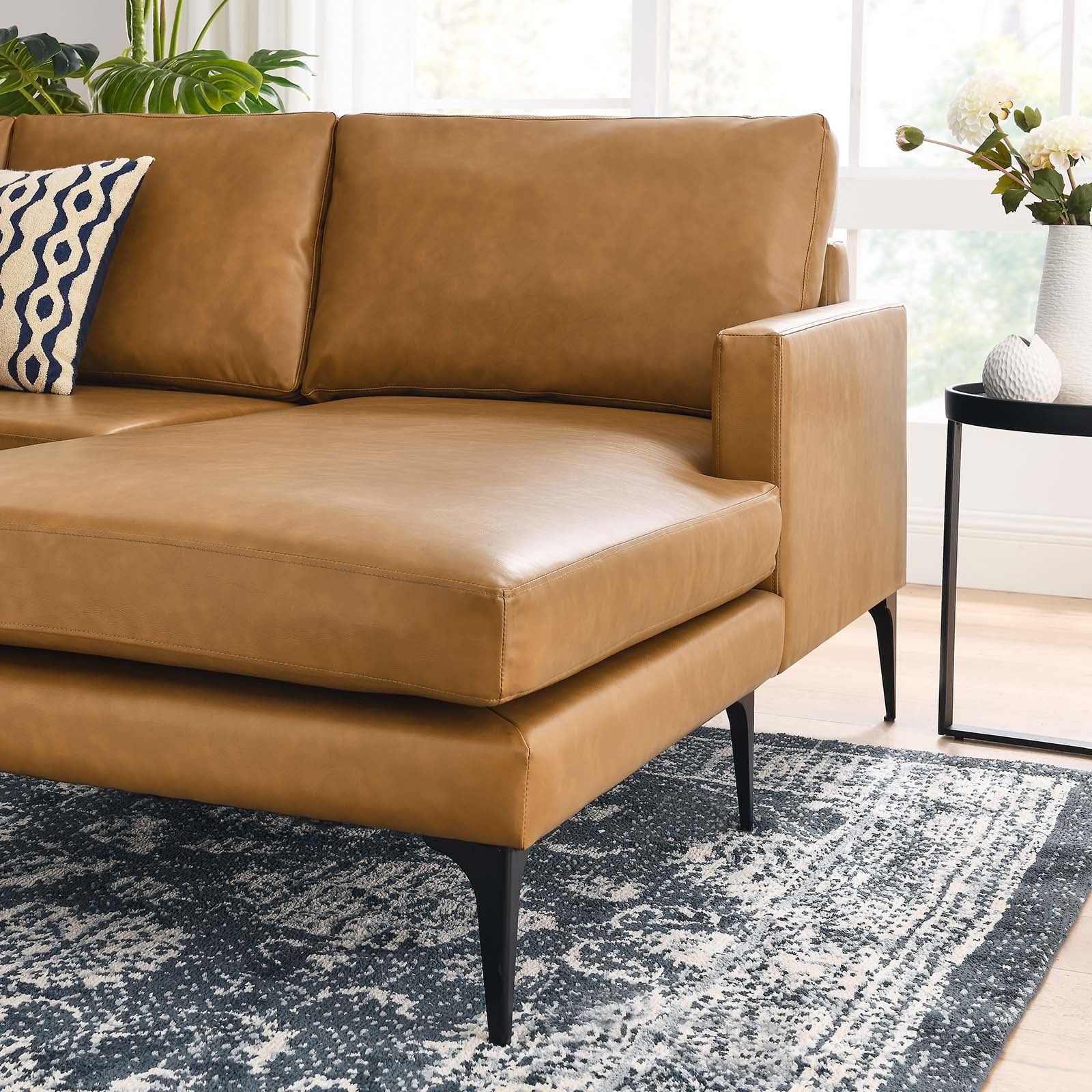 Evermore Right-Facing Vegan Leather Sectional Sofa By Modway - EEI-6050 - Image 8