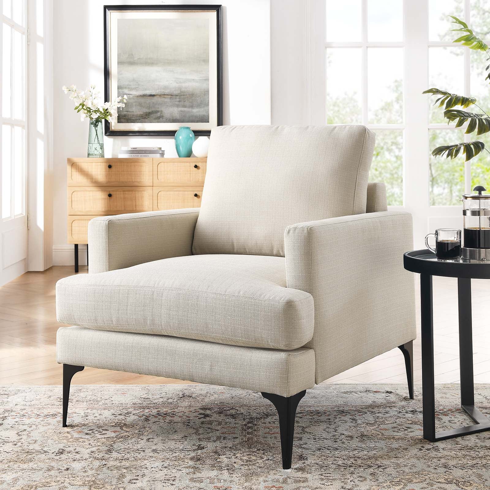 Evermore Upholstered Fabric Armchair By Modway - EEI-6003 - Image 16