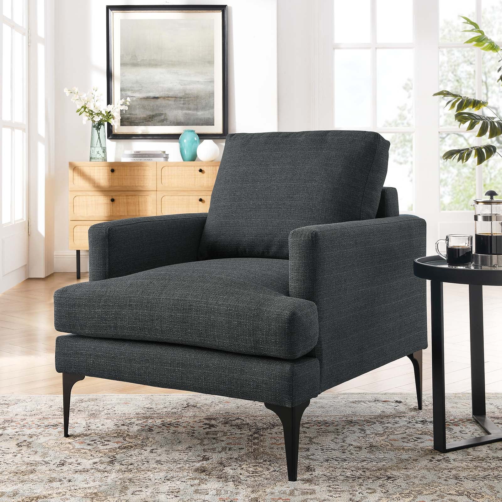 Evermore Upholstered Fabric Armchair By Modway - EEI-6003 - Image 24