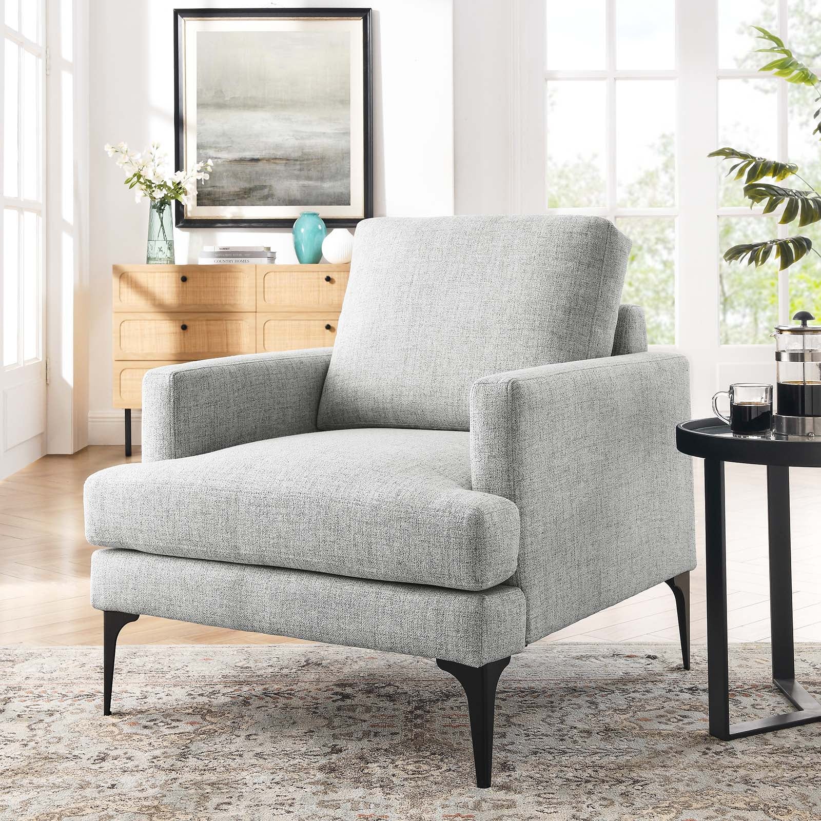 Evermore Upholstered Fabric Armchair By Modway - EEI-6003 - Image 32