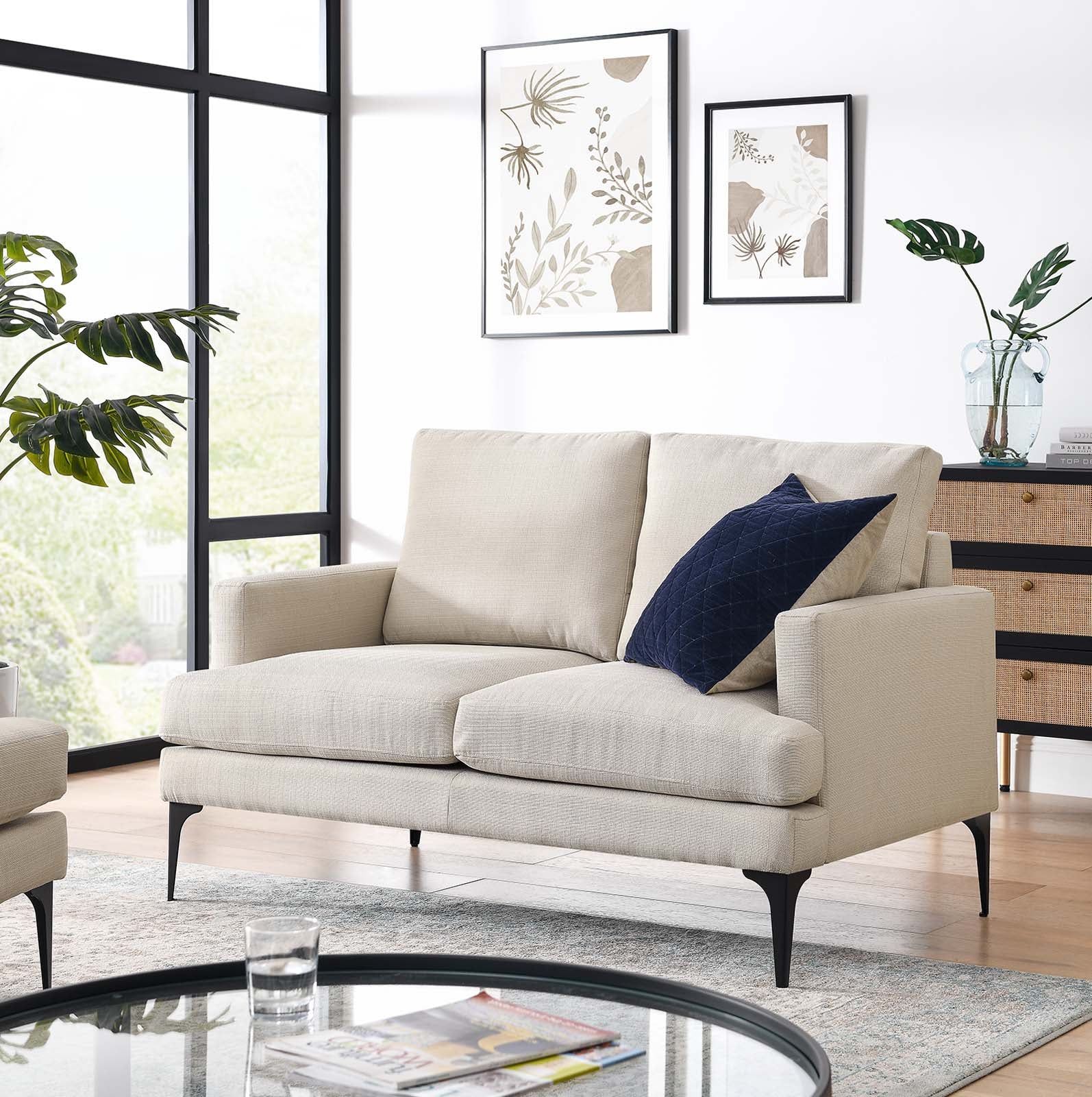 Evermore Upholstered Fabric Loveseat By Modway - EEI-6006 - Image 16
