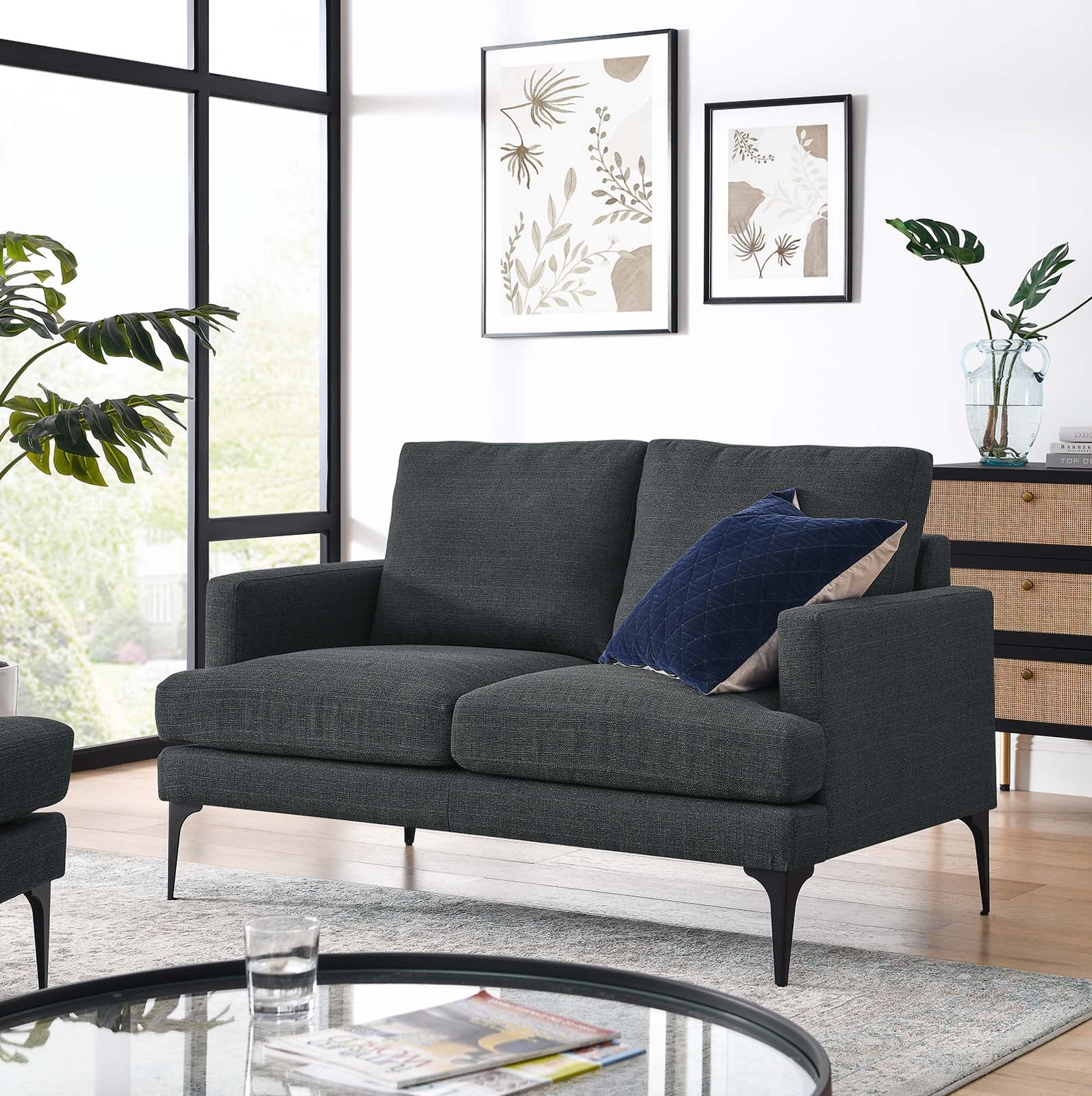 Evermore Upholstered Fabric Loveseat By Modway - EEI-6006 - Image 24