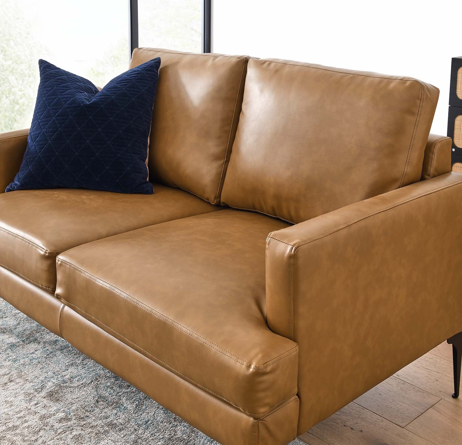 Evermore Vegan Leather Loveseat By Modway - EEI-6048 - Image 8