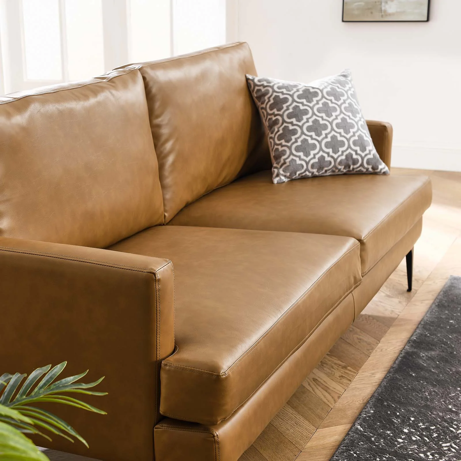 Evermore Vegan Leather Sofa By Modway - EEI-6049 - Image 8