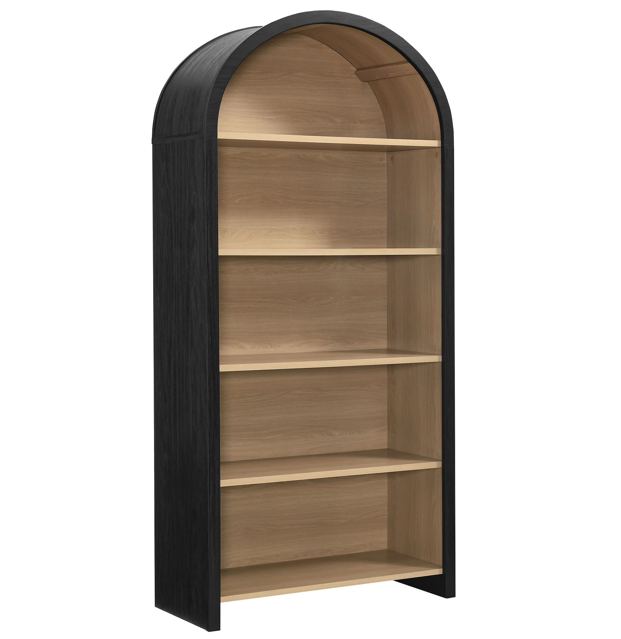 Evie Arched Wide Bookcase Display Cabinet by Modway - Image 2