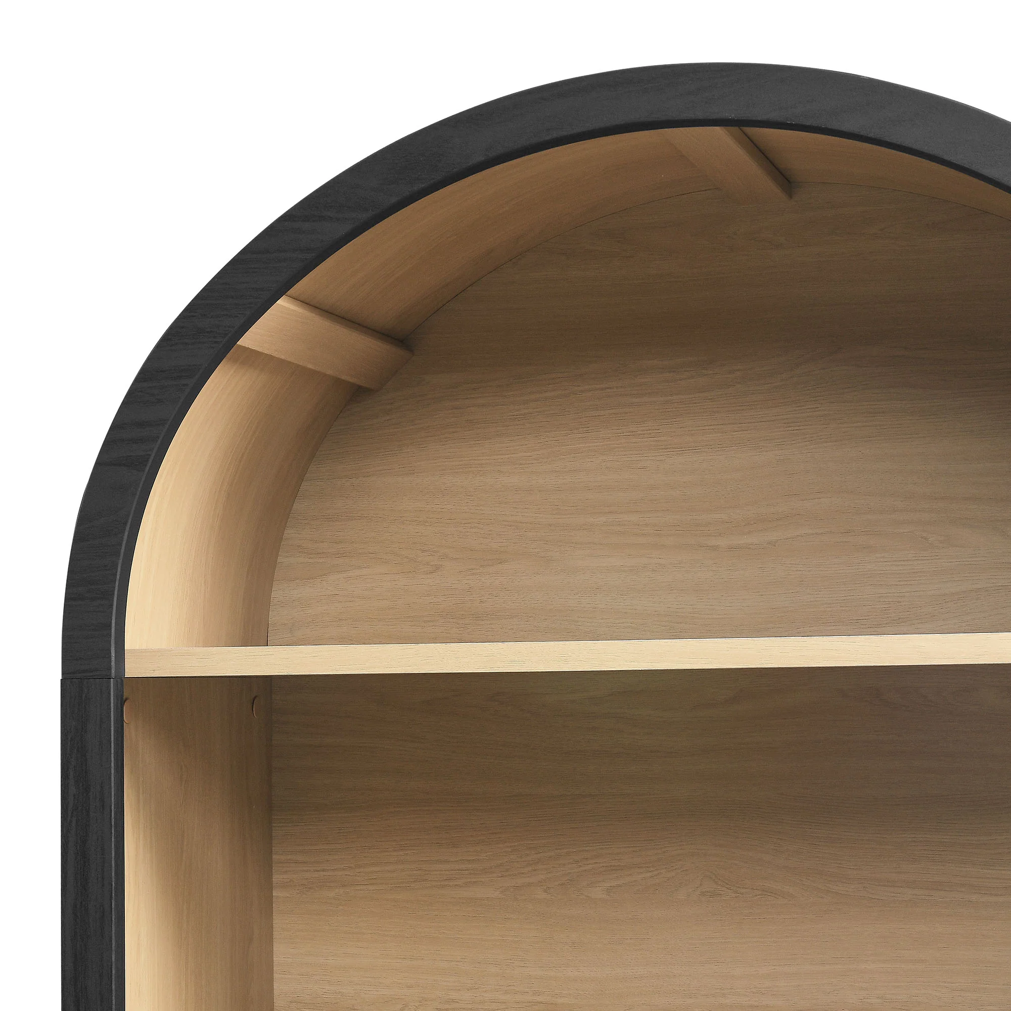Evie Arched Wide Bookcase Display Cabinet by Modway - Image 5