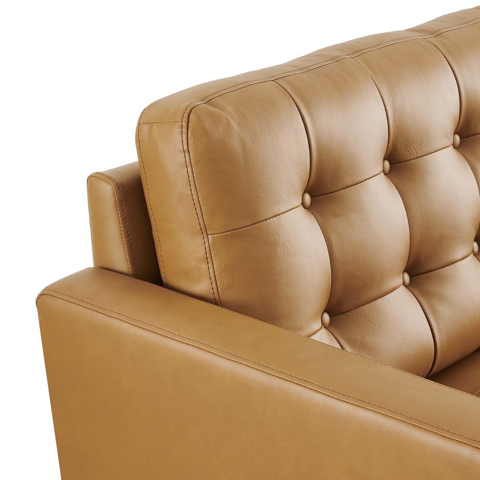 Exalt Tufted Vegan Leather Loveseat By Modway - EEI-6100 - Image 13