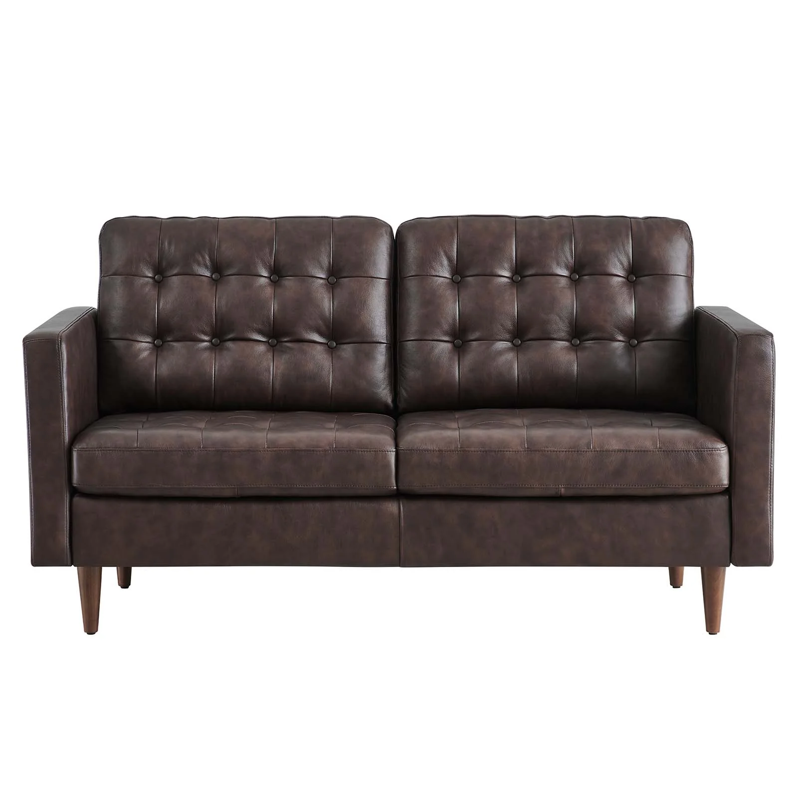 Exalt Tufted Vegan Leather Loveseat By Modway - EEI-6100 - Image 5