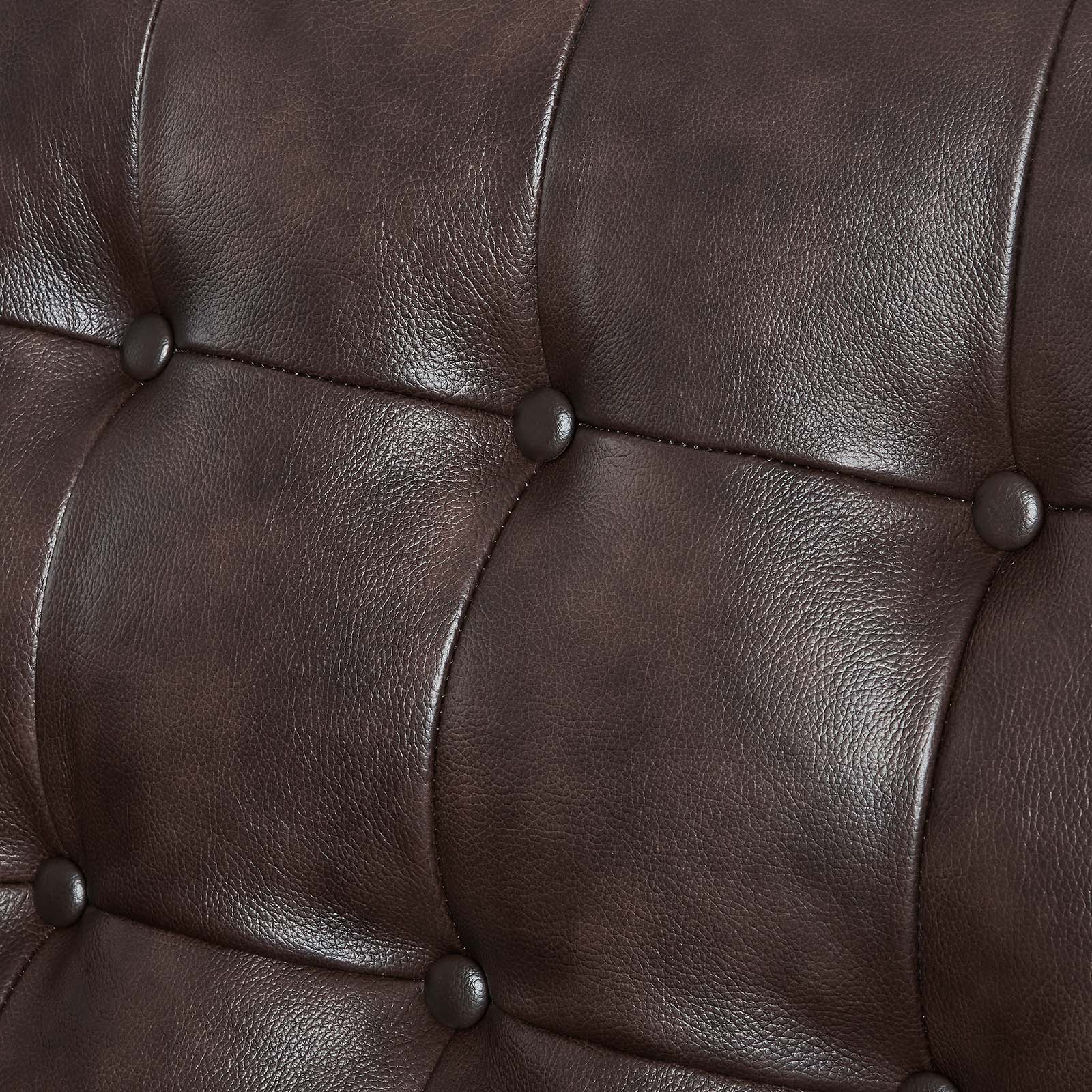 Exalt Tufted Vegan Leather Loveseat By Modway - EEI-6100 - Image 7