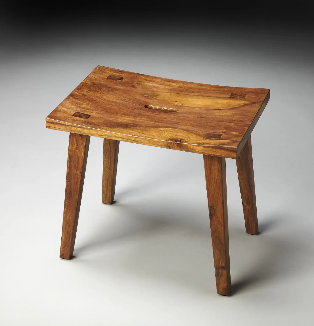 Exotic Rectangular Stool By Homeroots - Image 5