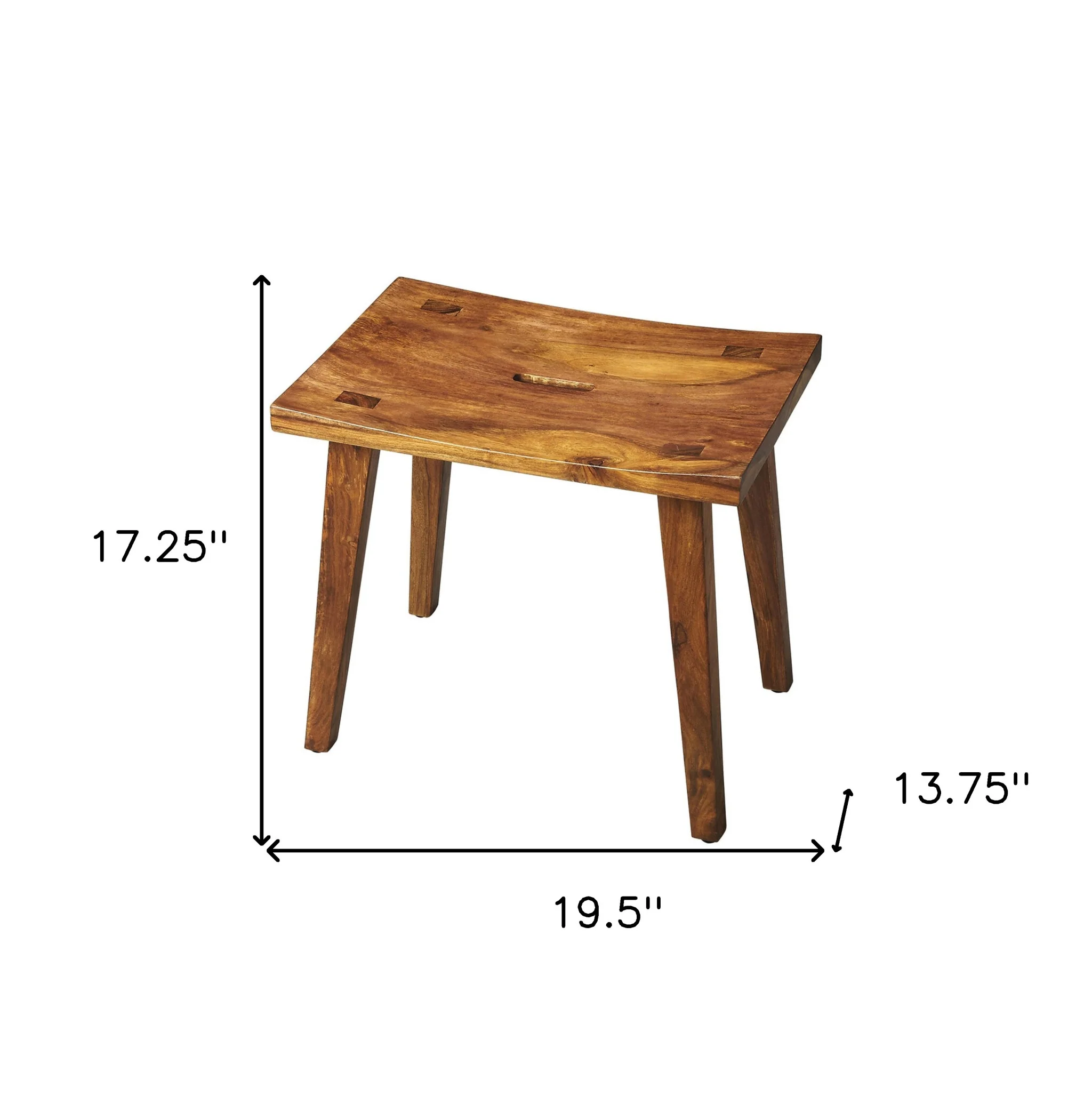 Exotic Rectangular Stool By Homeroots - Image 6