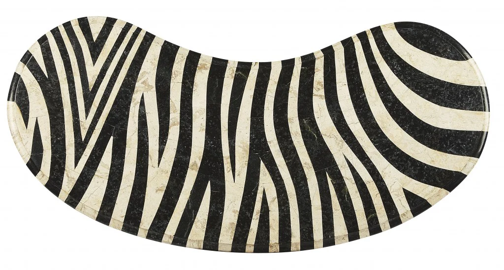 Exotic Zebra Curved Multifunctional Laptop Desk By Homeroots - Image 5