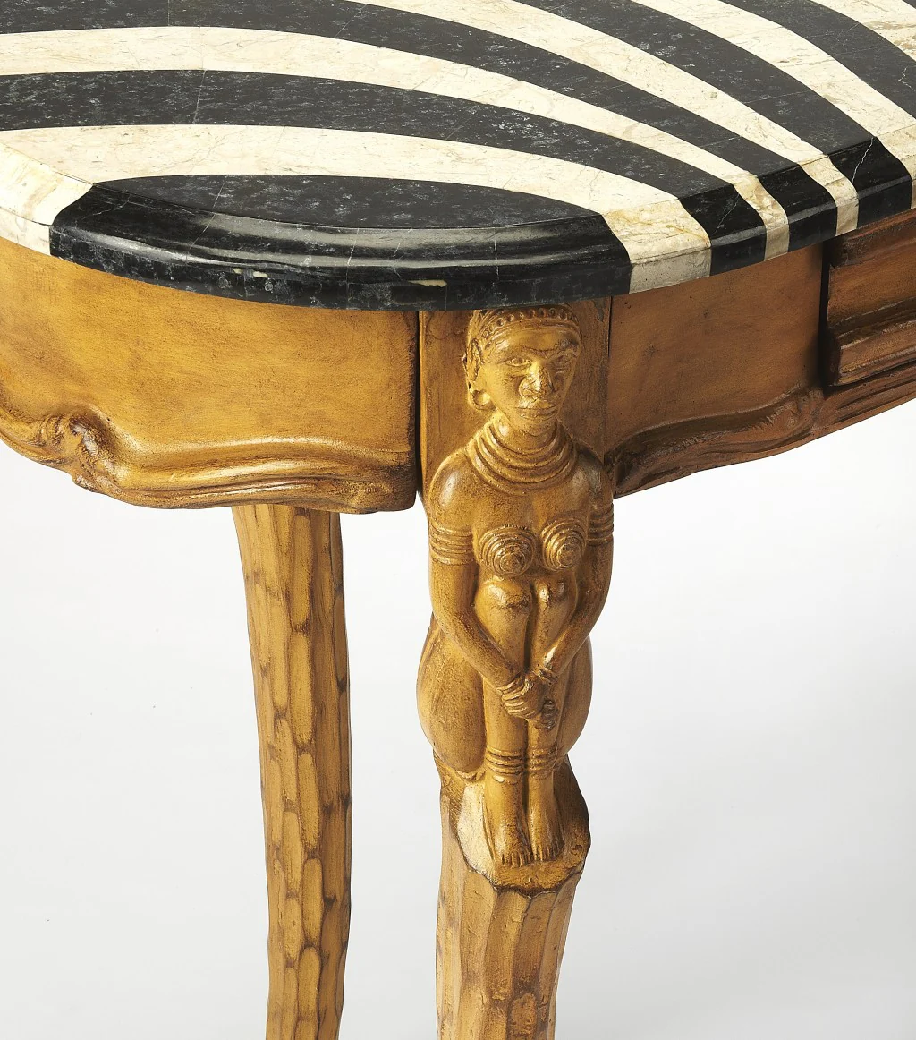 Exotic Zebra Curved Multifunctional Laptop Desk By Homeroots - Image 6