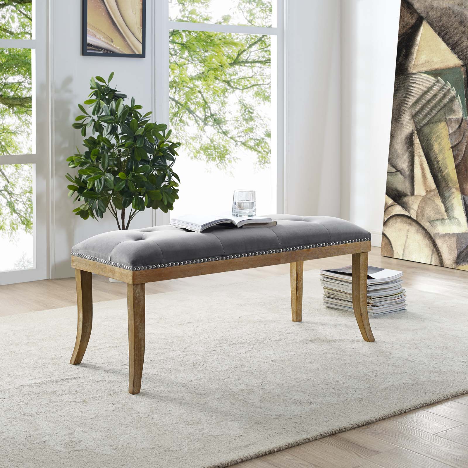 Expression Velvet Bench By Modway - EEI-2574 - Image 5
