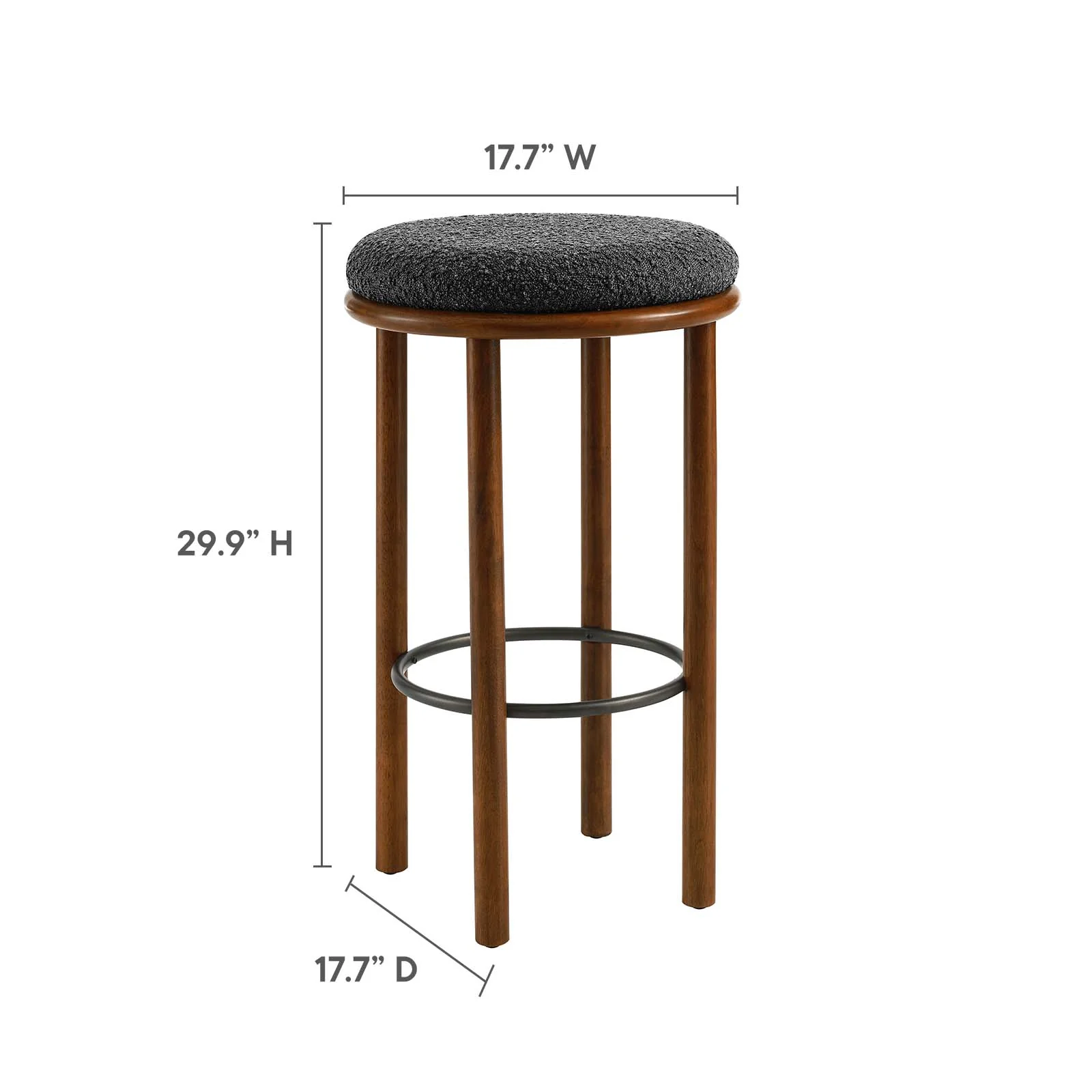 Fable Boucle Fabric Bar Stools - Set of 2 By Modway - EEI-6819 - Image 14