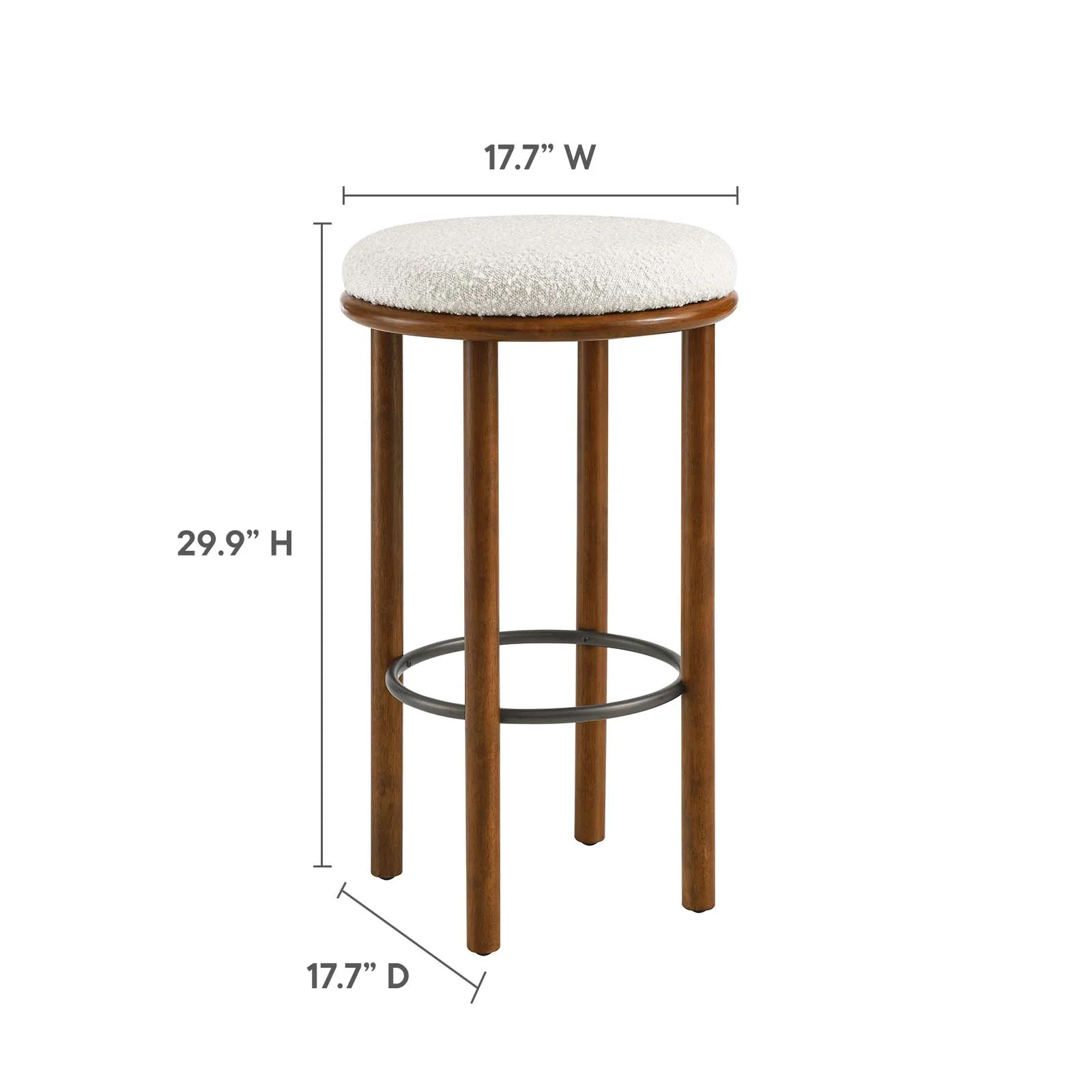 Fable Boucle Fabric Bar Stools - Set of 2 By Modway - EEI-6819 - Image 22